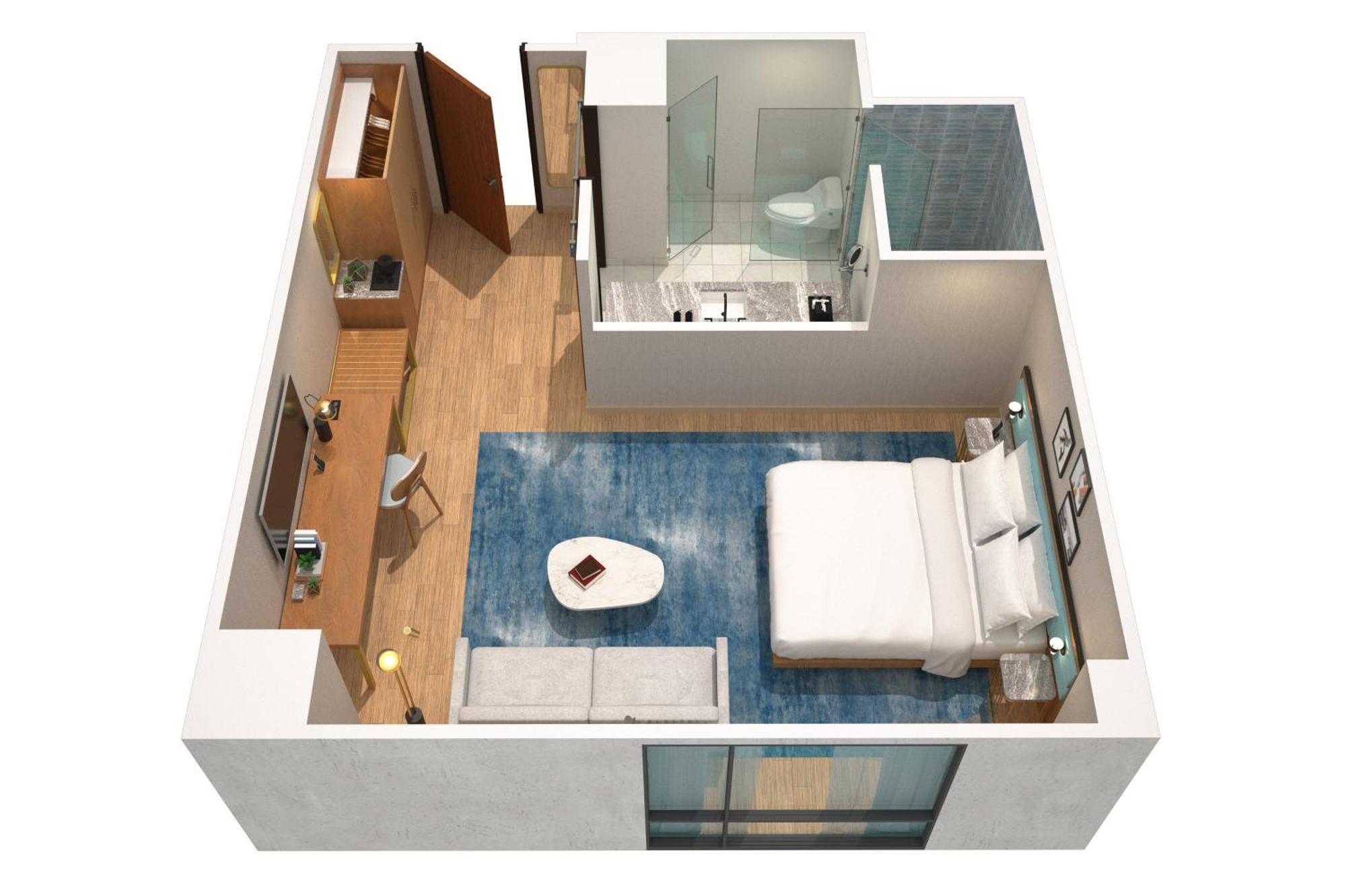 Estudio Lauderdale con sofá cama