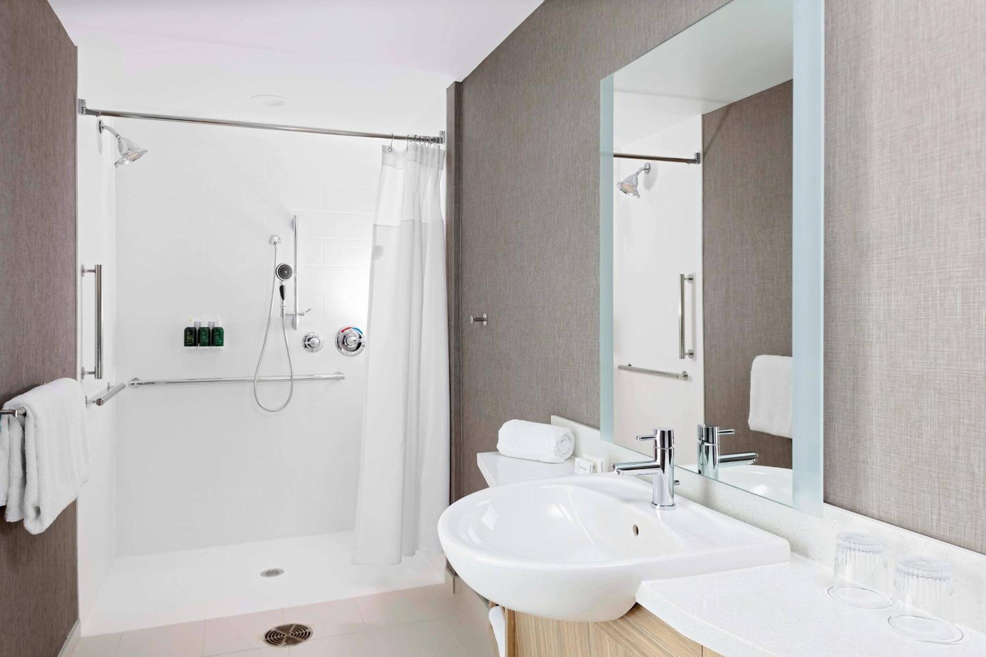 King Suite with Roll-In Shower and Trundle Sofa - Mobility Access
