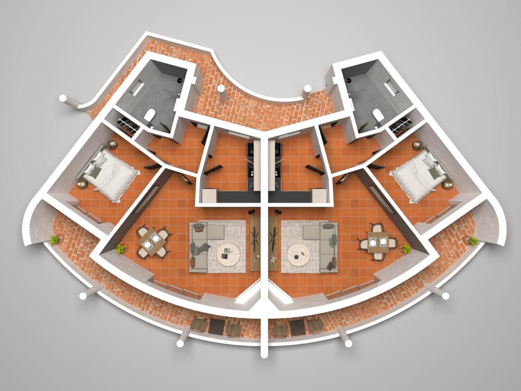 Apartamento con vistas al jardín