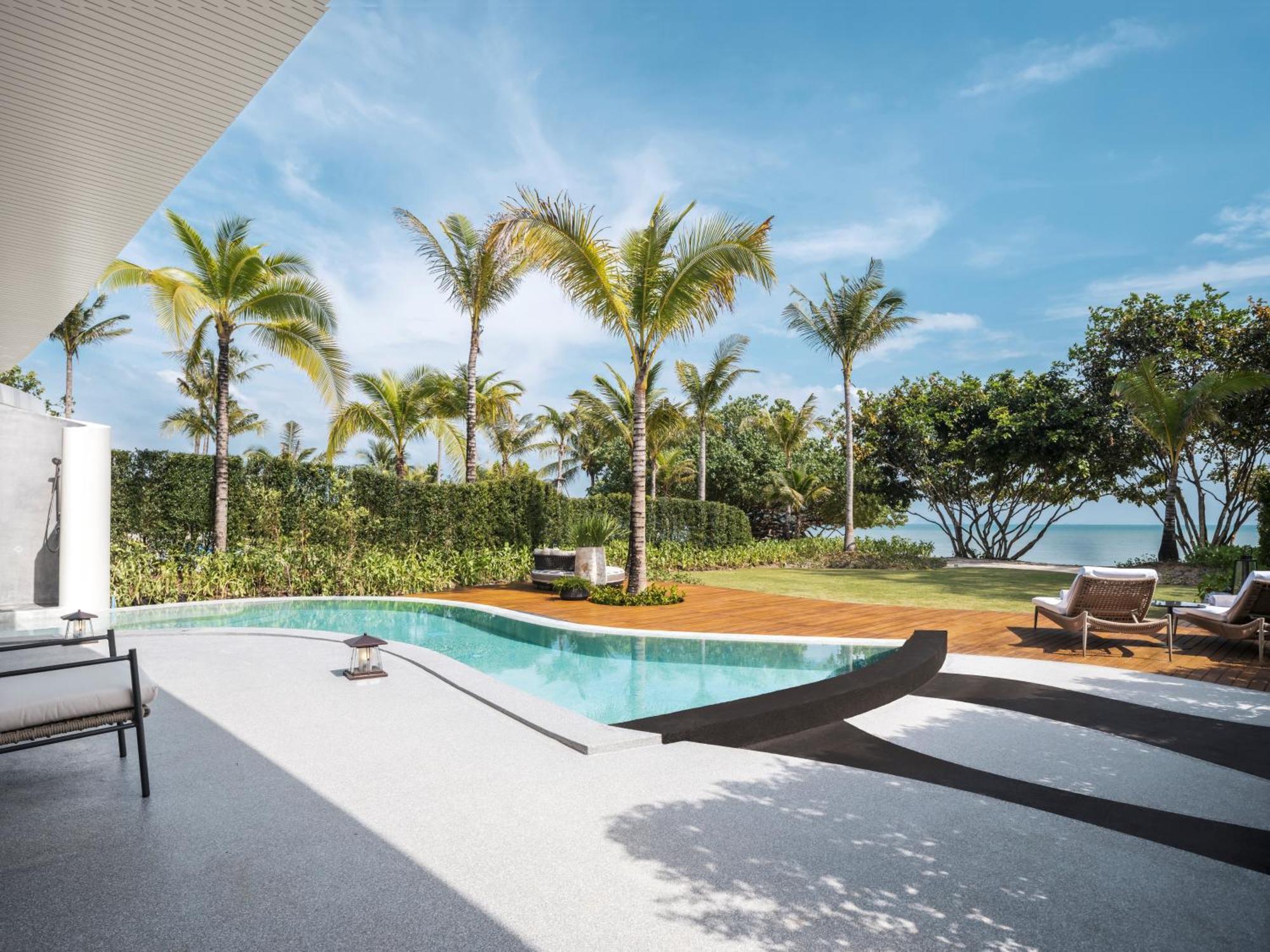 Two Bedroom Beach Front Pool Villa comp scheduled sea transfers from Phuket or Krabi