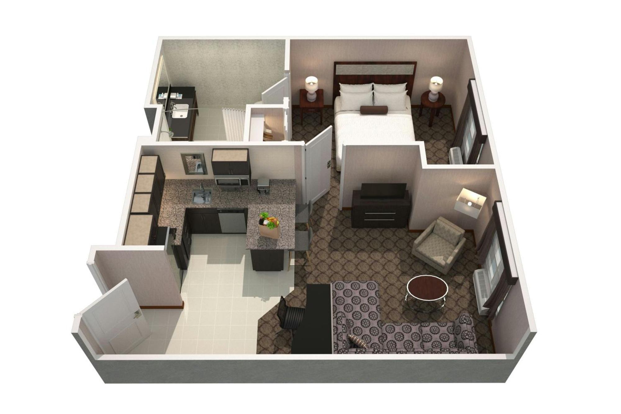 One-Bedroom King Suite with Sofa Bed
