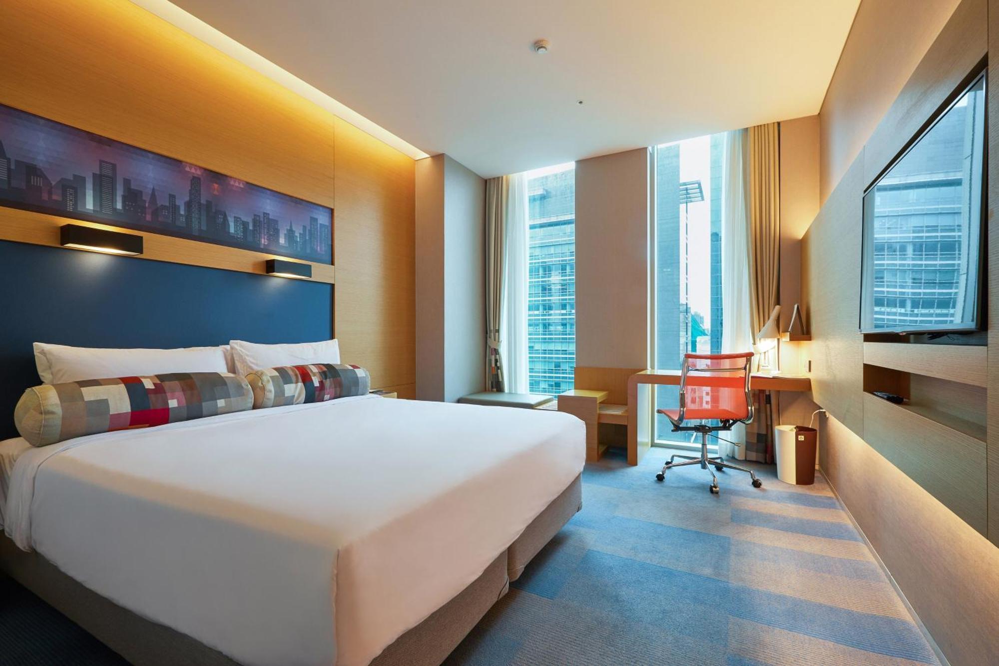 Chambre Lit King-Size Aloft Urban - Vue sur Ville