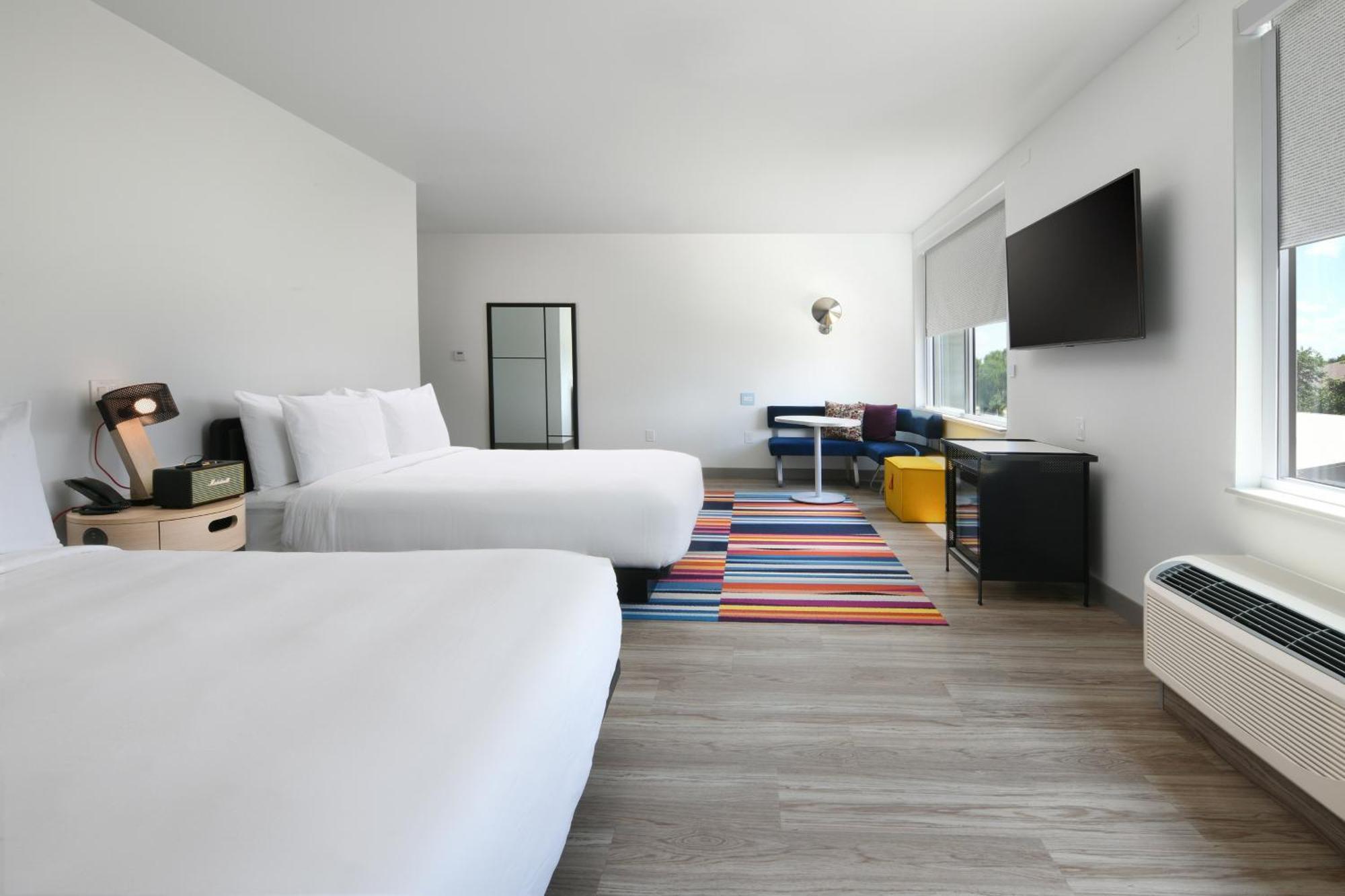 Queen Room with Two Queen Beds and Adapted Tub - Mobility and Hearing Accessible