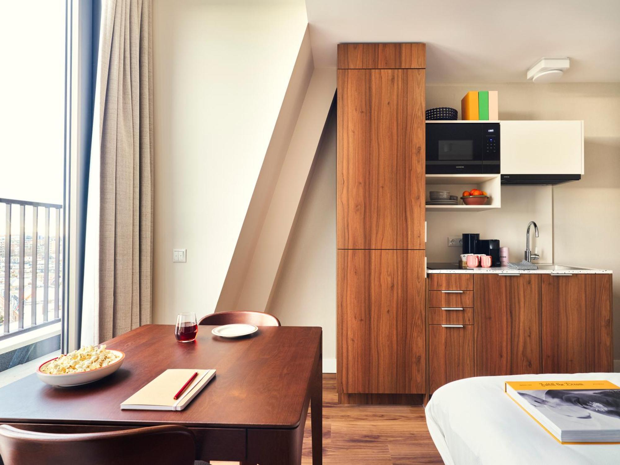 Medium Studio Kitchen Balcony