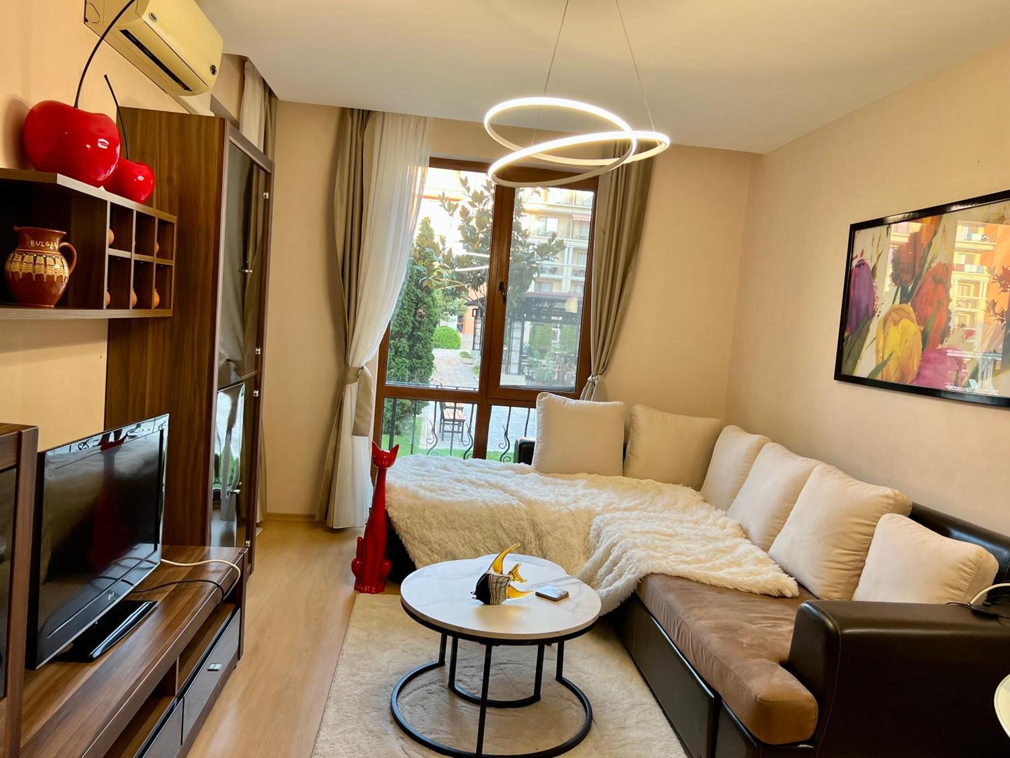 Apartment mit Gartenblick