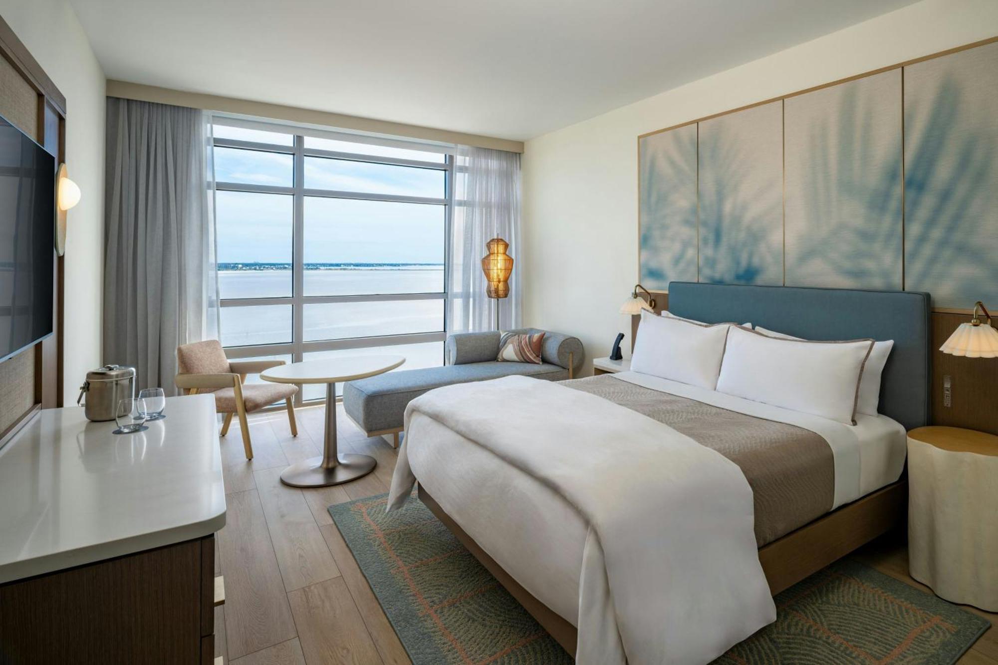 Habitación con vistas parciales a la bahía - 1 cama extragrande