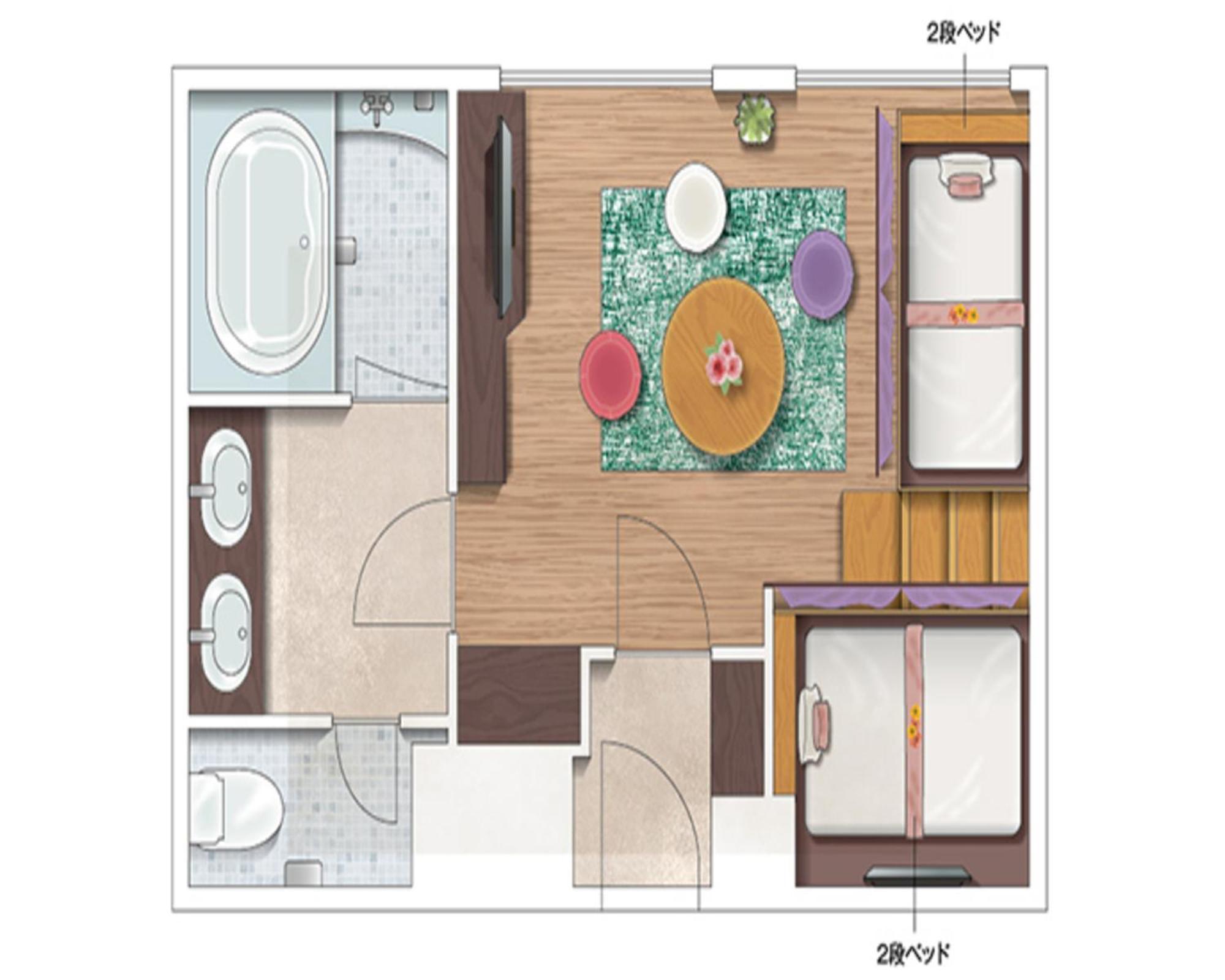 Deluxe Quad - 2 Bunk Beds - Non-Smoking - Complimentary Club Lounge Access