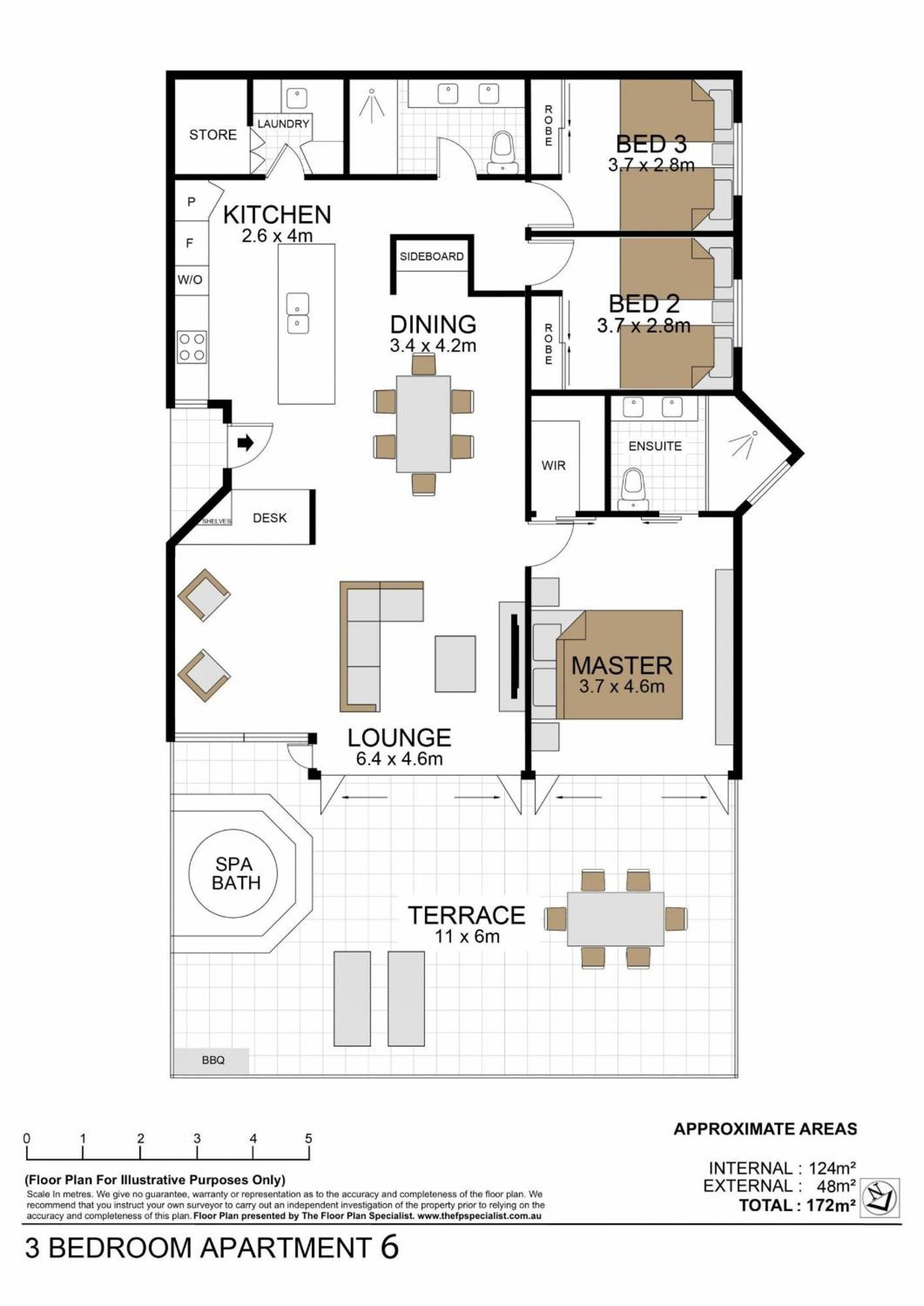 Three-Bedroom Apartment