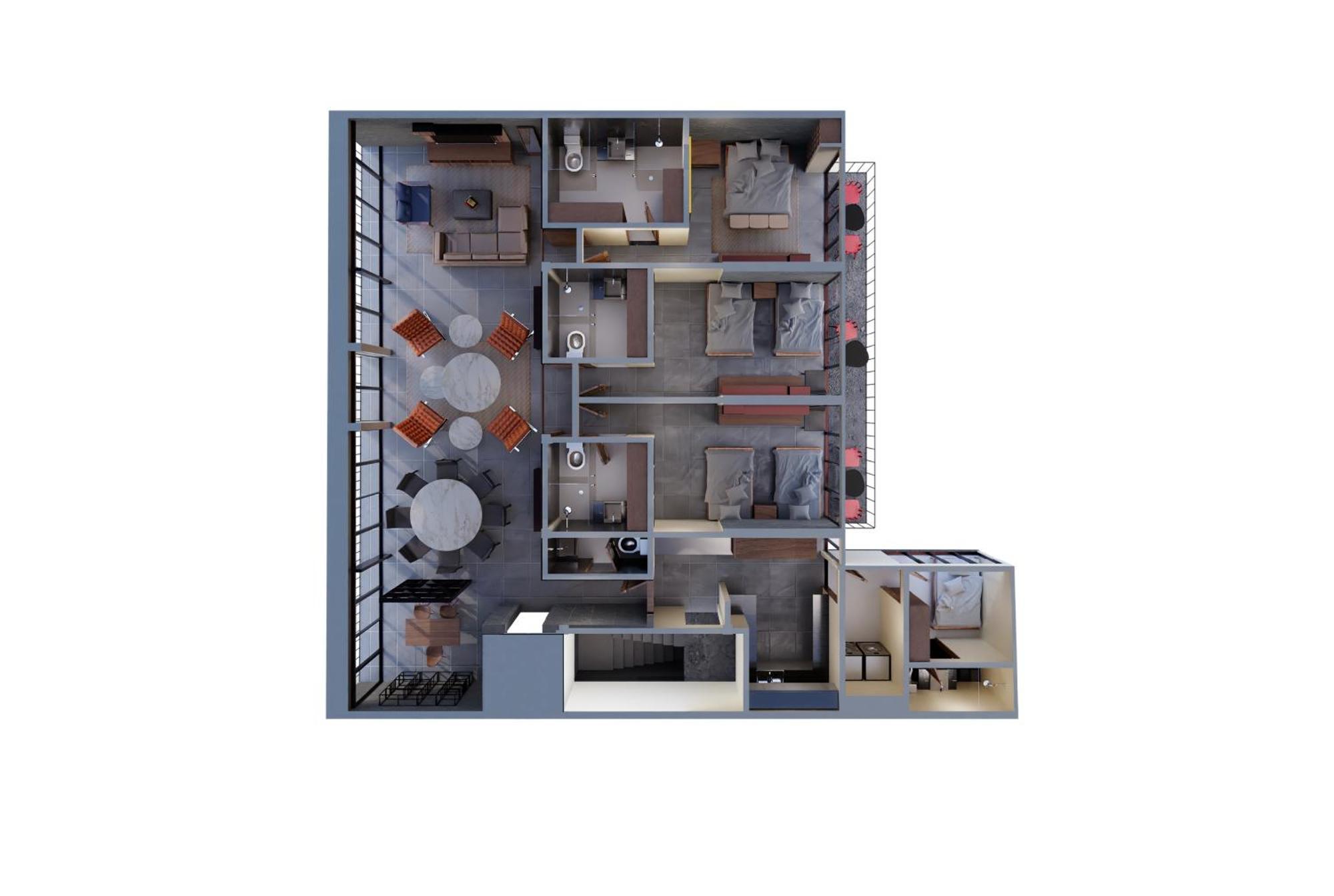 Superior Apartment, 3 Bedrooms, Balcony