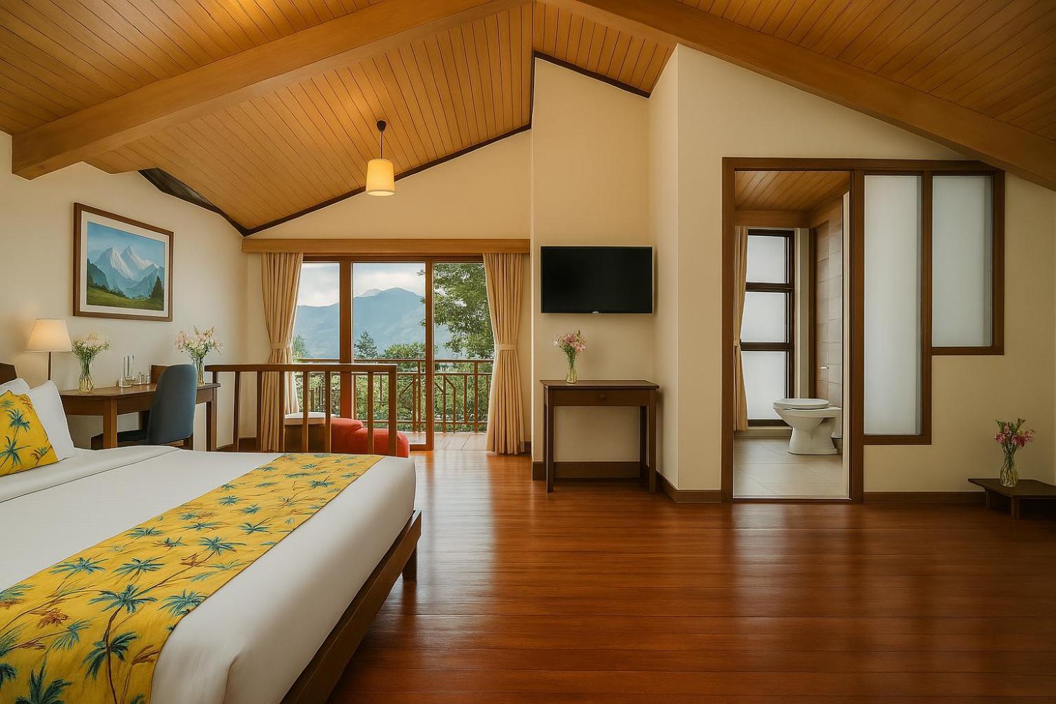Chalet with Private Balcony