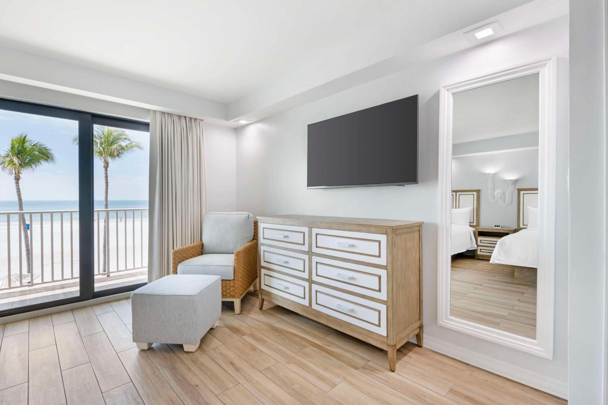 Double Room with Two Double Beds and Roll-In Shower - Disability Access