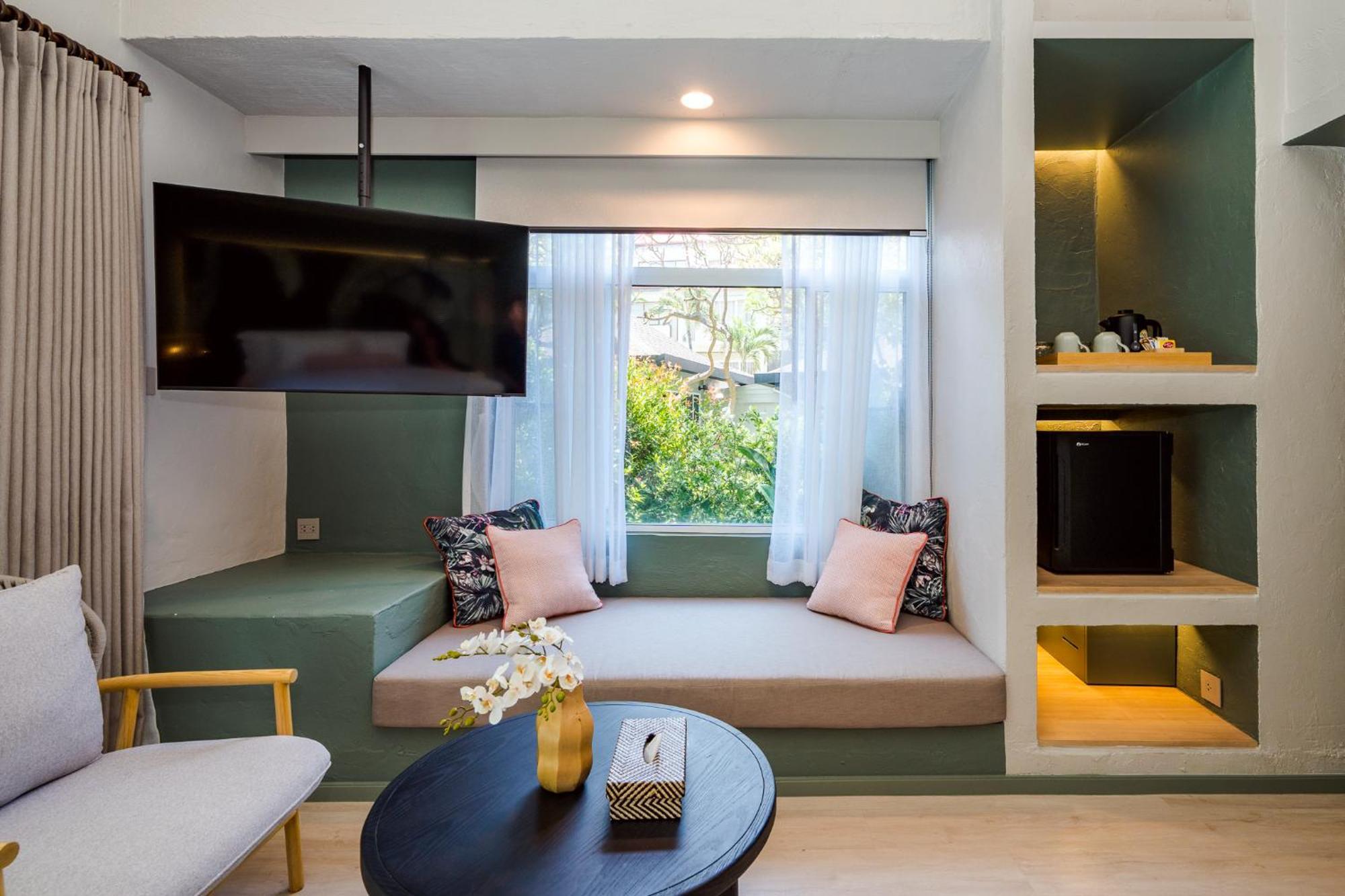 ห้องเตียงใหญ่พร้อมวิวทะเล