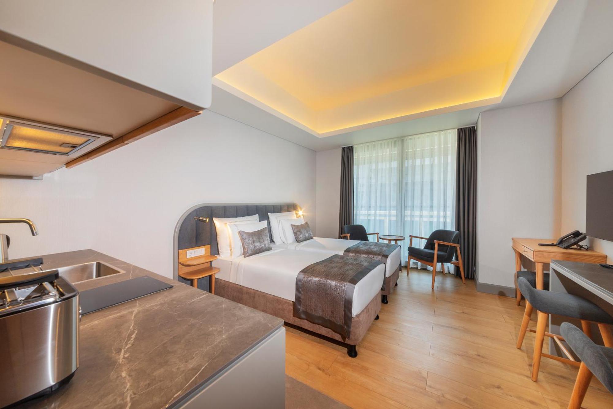Studio-Apartment mit Balkon