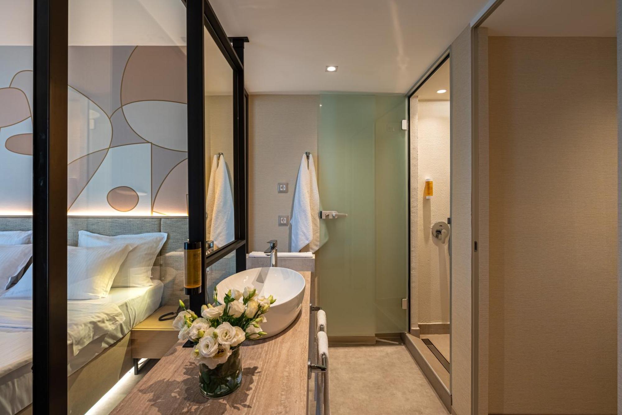 Tweepersoonskamer met 1 of 2 Bedden en Uitzicht op Zee