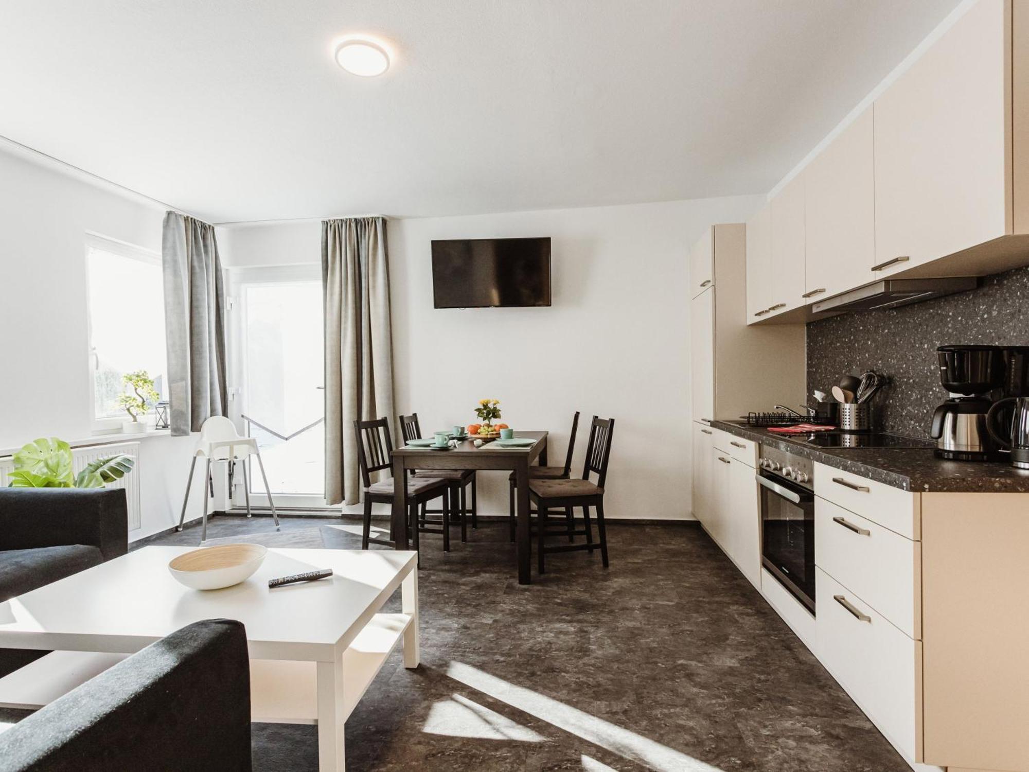 Apartment mit 1 Schlafzimmer und Dusche
