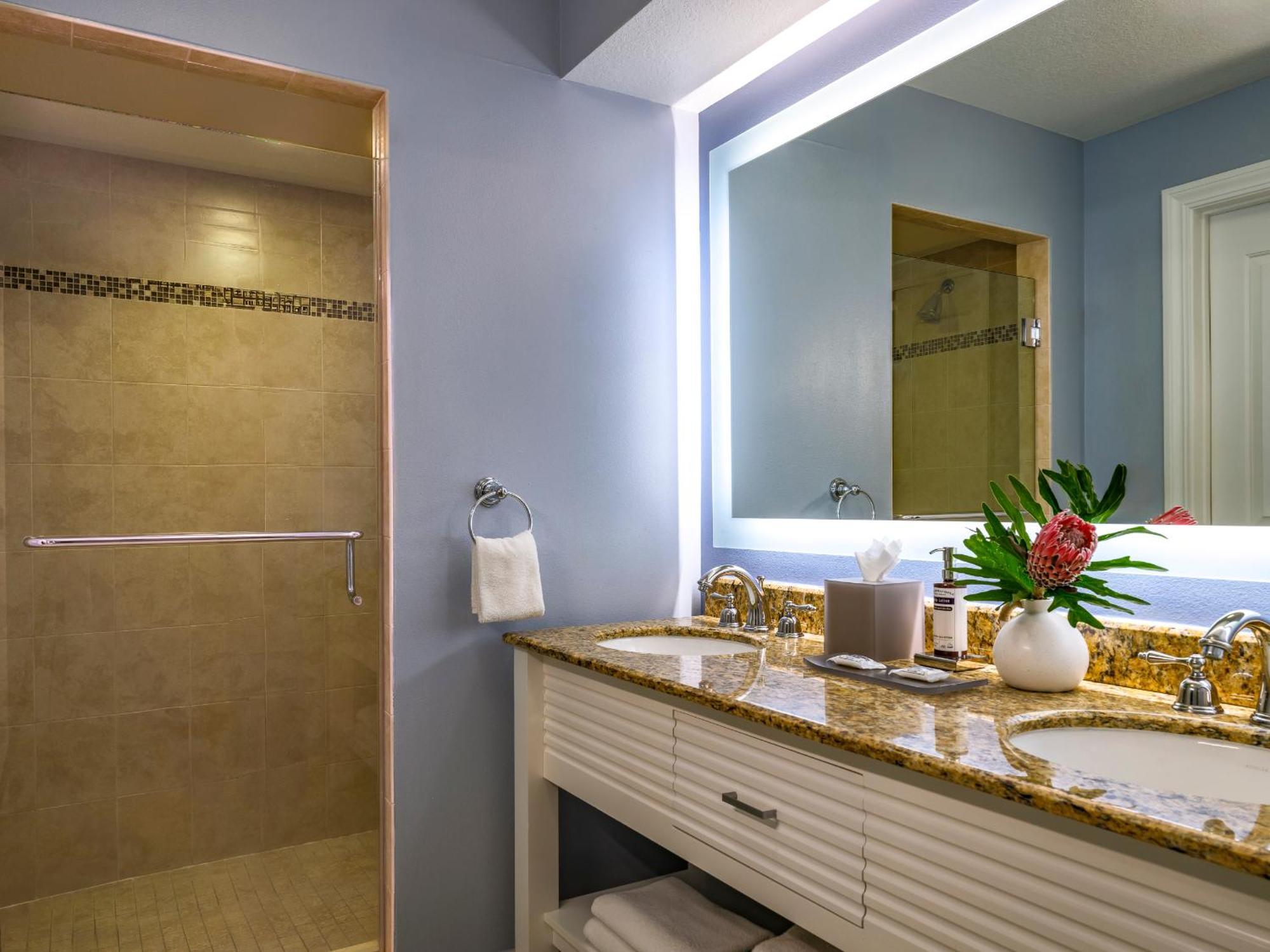 Two-Bedroom Residential Suite Full Kitchen Pool View