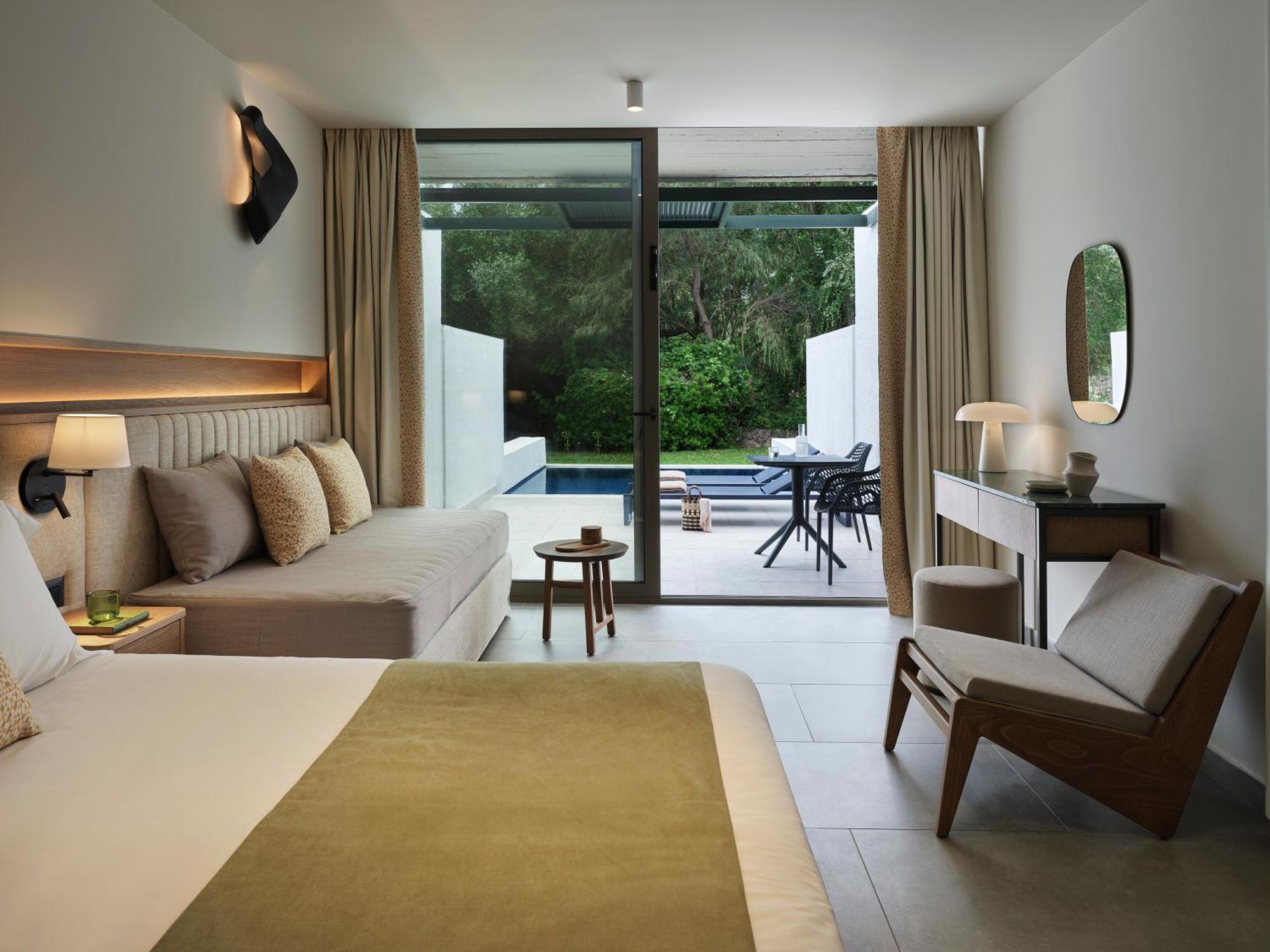 Double Room with Garden View and Private Pool - Bungalow