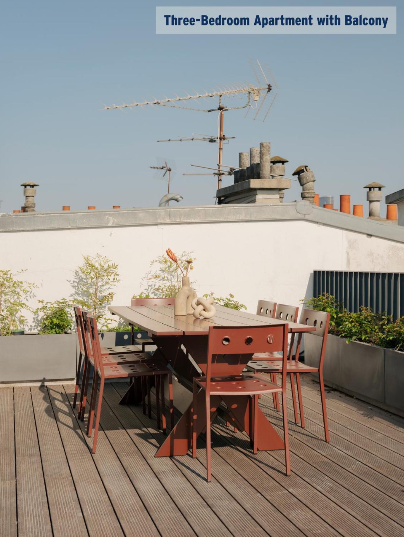 Three-Bedroom Apartment Balcony