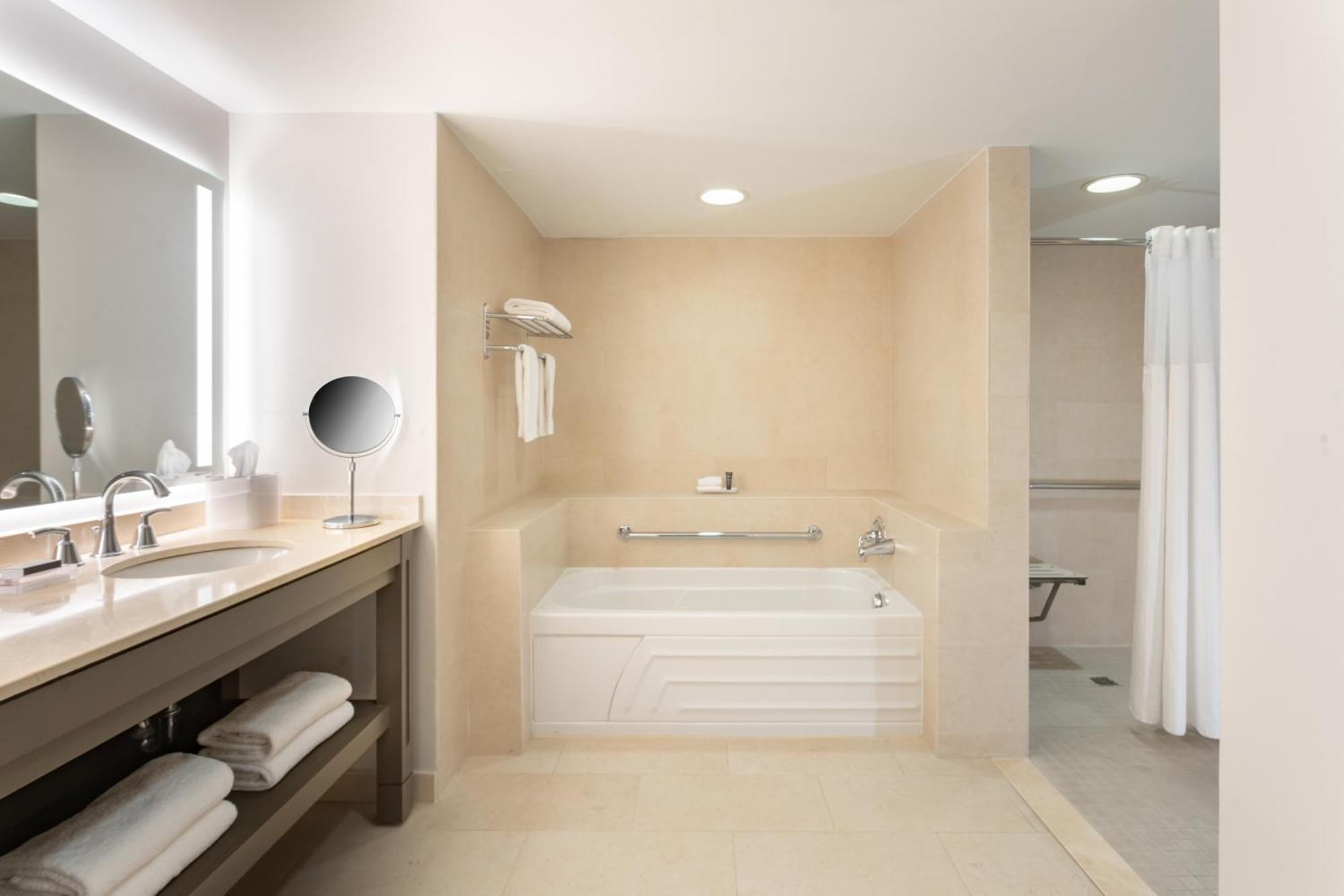 Traditional King Room with City View and Bathtub - Mobility and Hearing Accessible