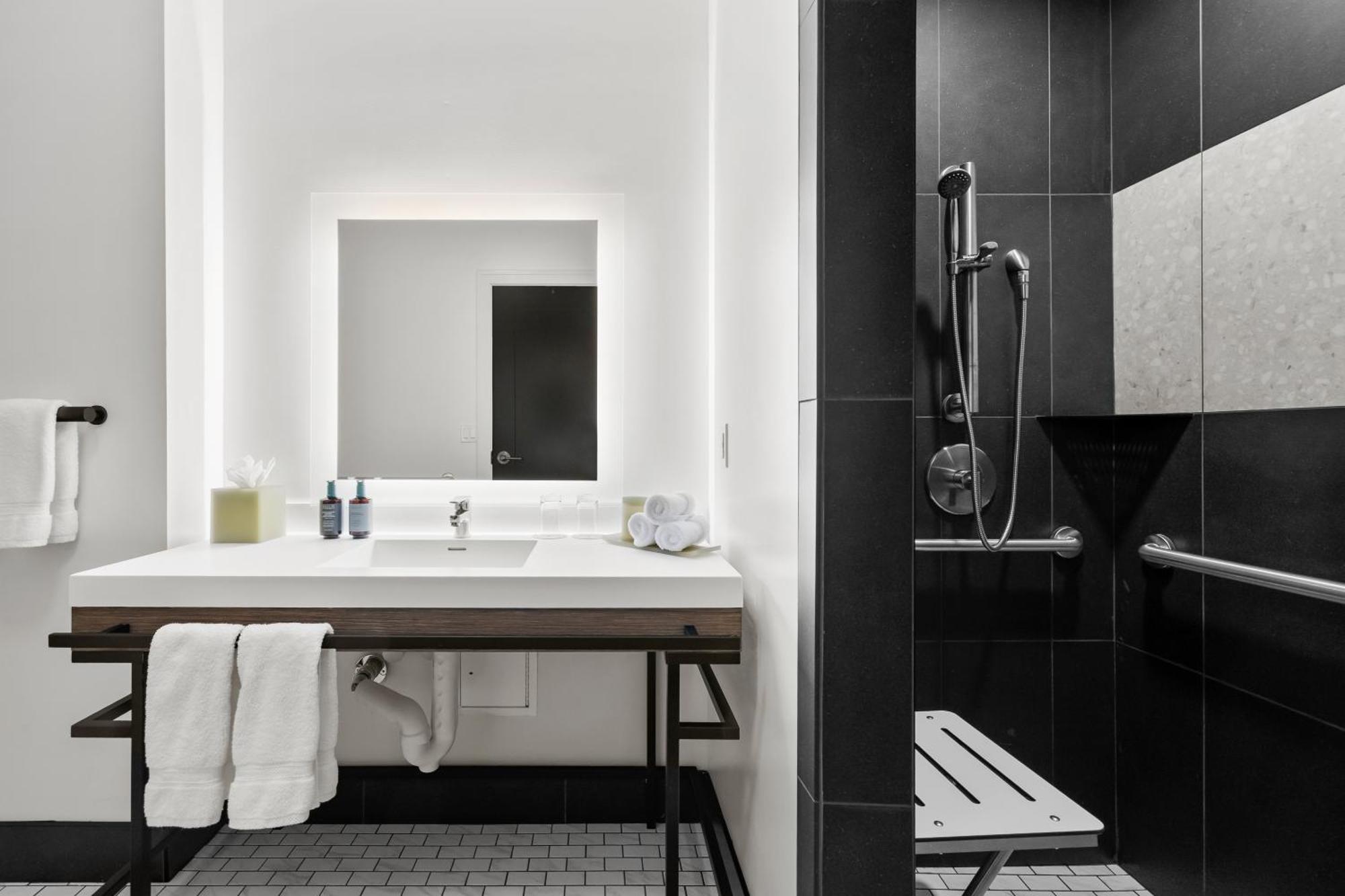 Boutique Two Queen Roll-In Shower