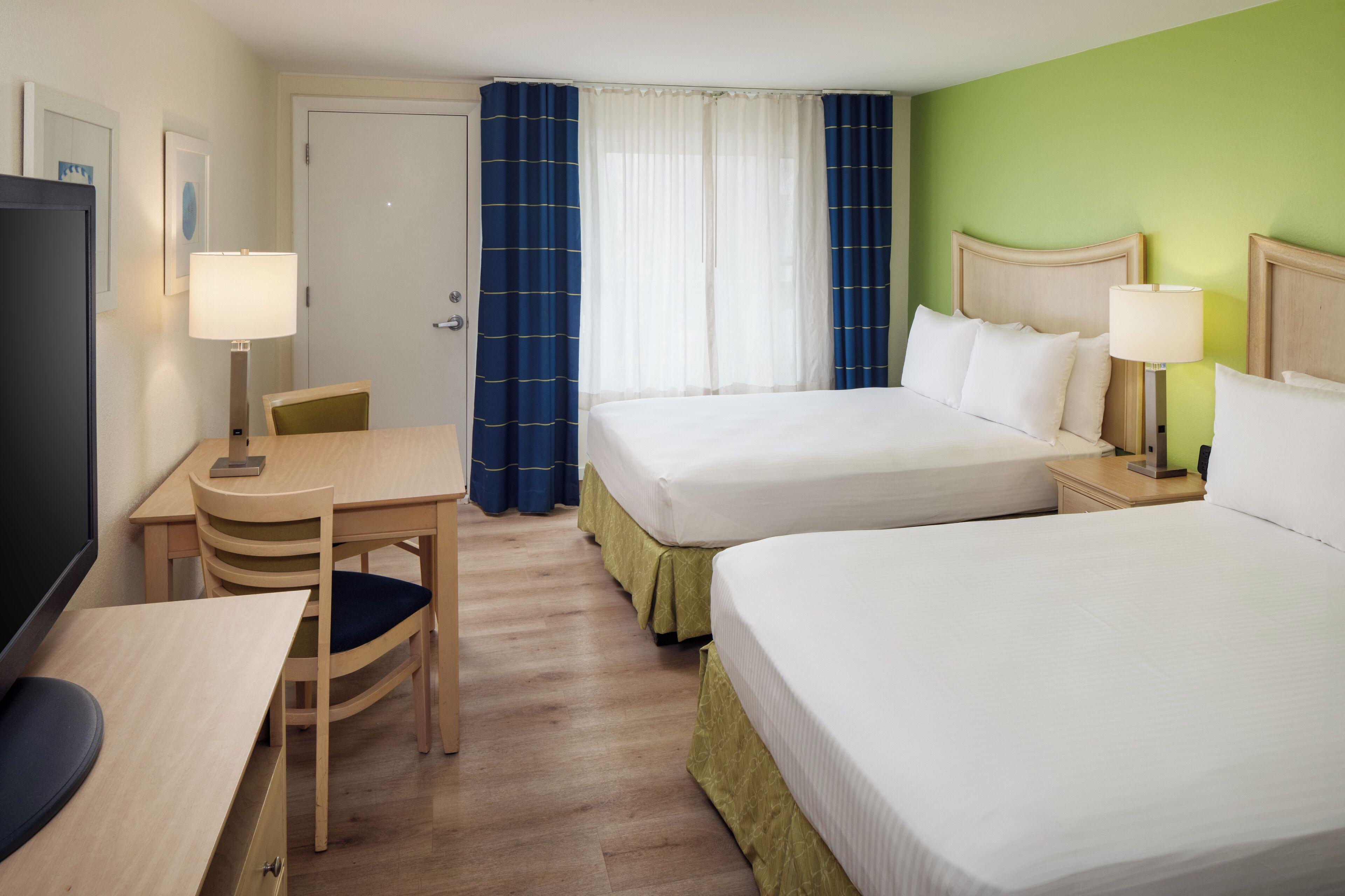 Waterfront Room Two Double Beds