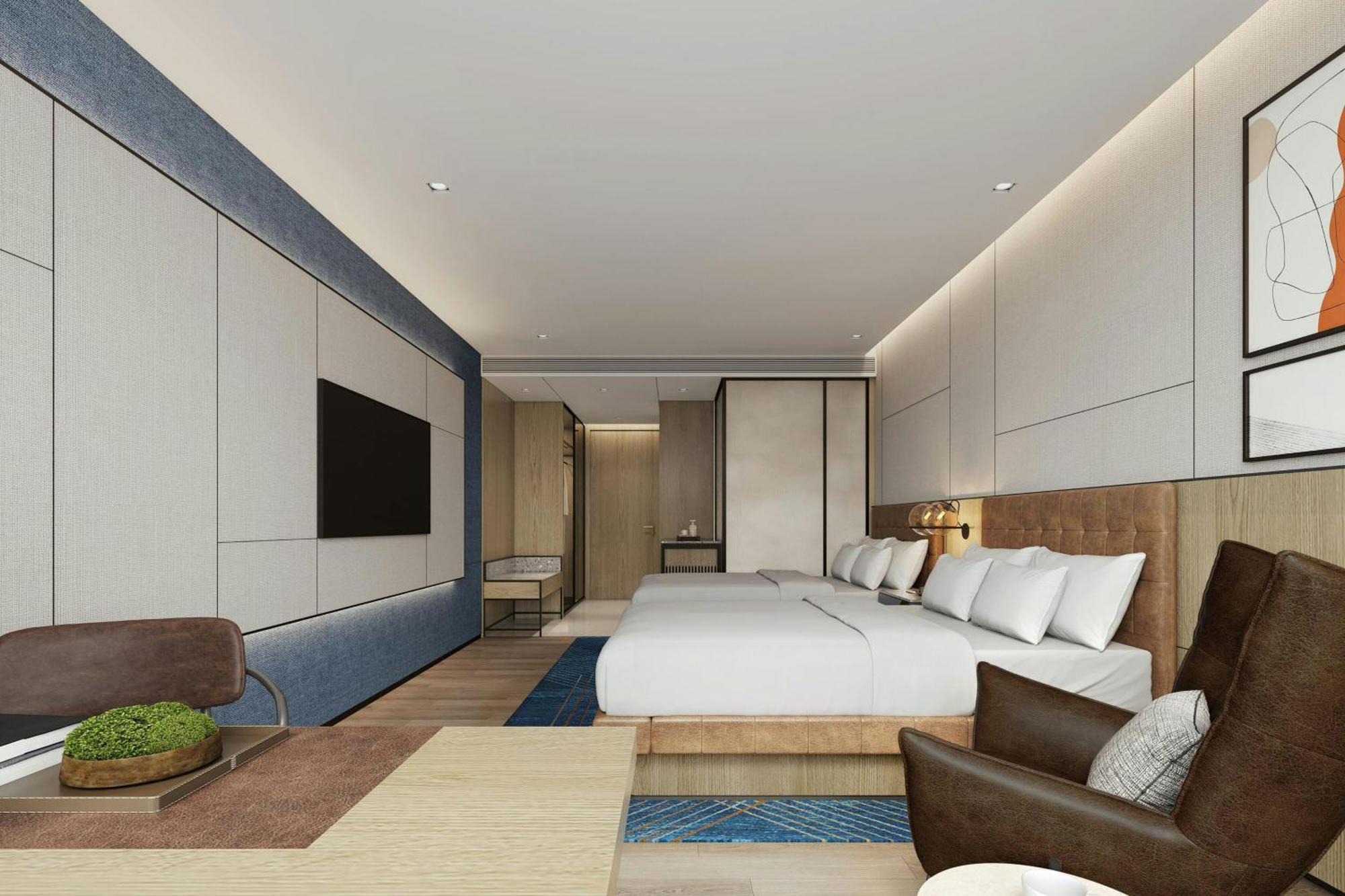 Double Room with Two Double Beds and CBD View
