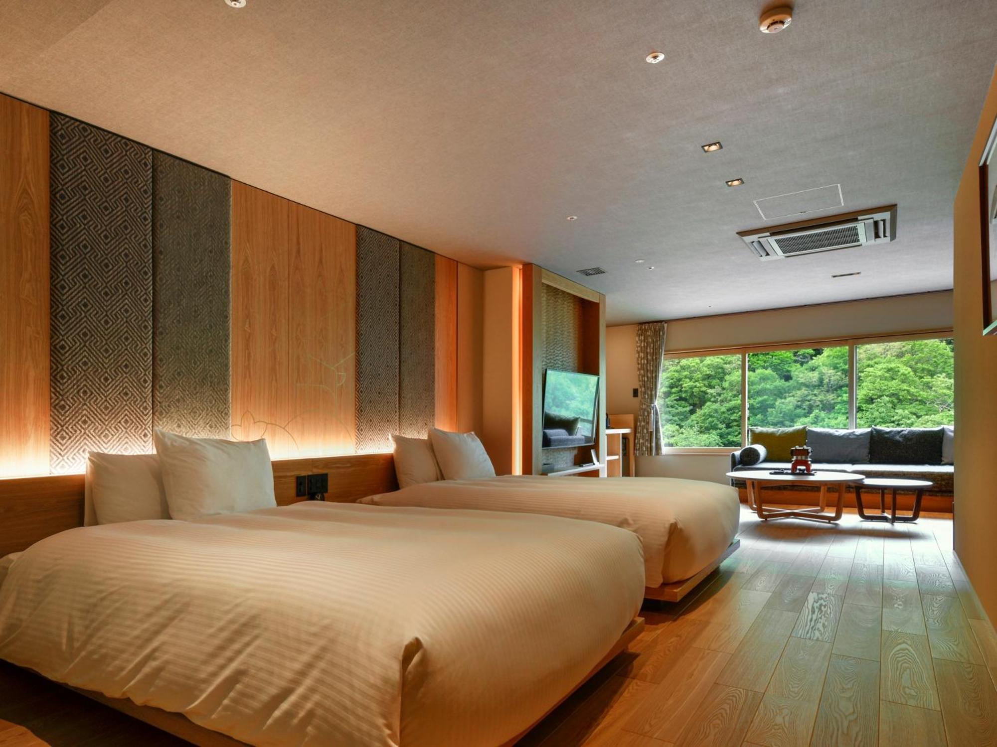 Premium Twin Room with Onsen Private Bath-Private Room Dinner