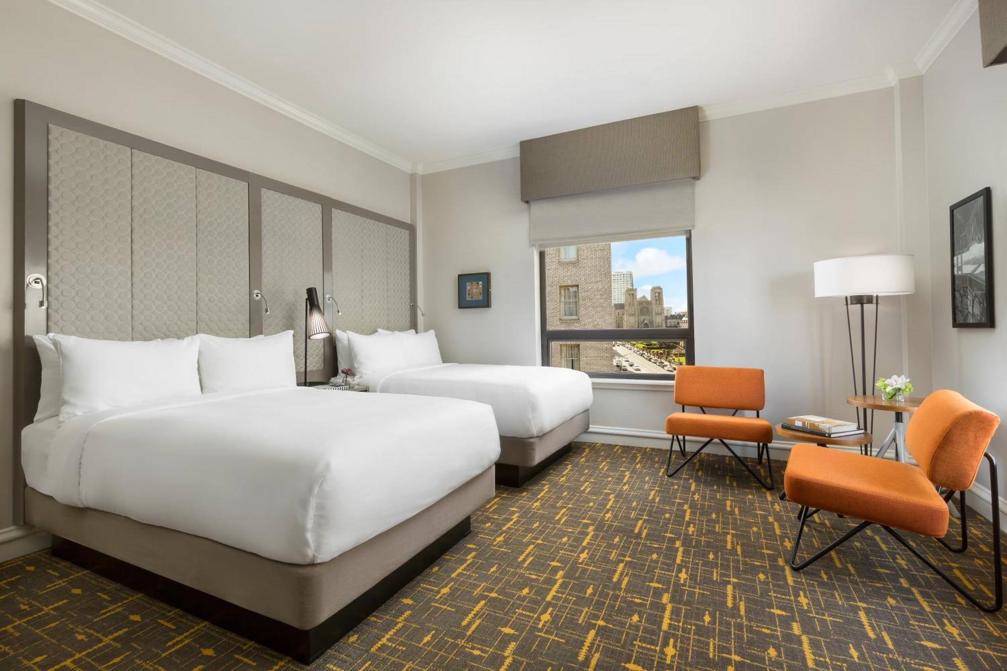 Skyline View Two Double Beds