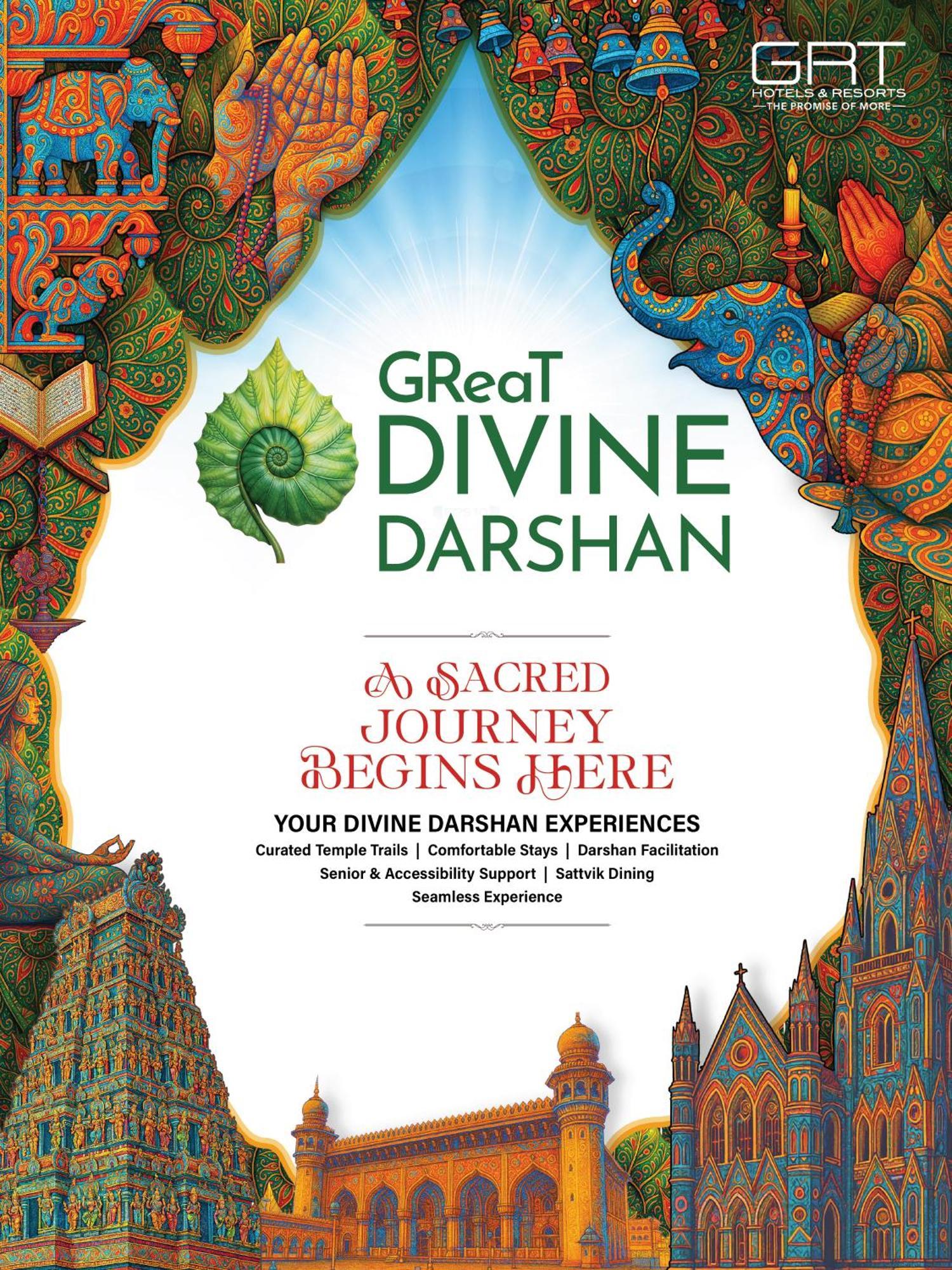 The GReaT Divine Darshan - Priority Temple Darshan & Temple Insights with Sattvik Menu | Complimentary Prasadam Packaging and Temple Orientation Kit