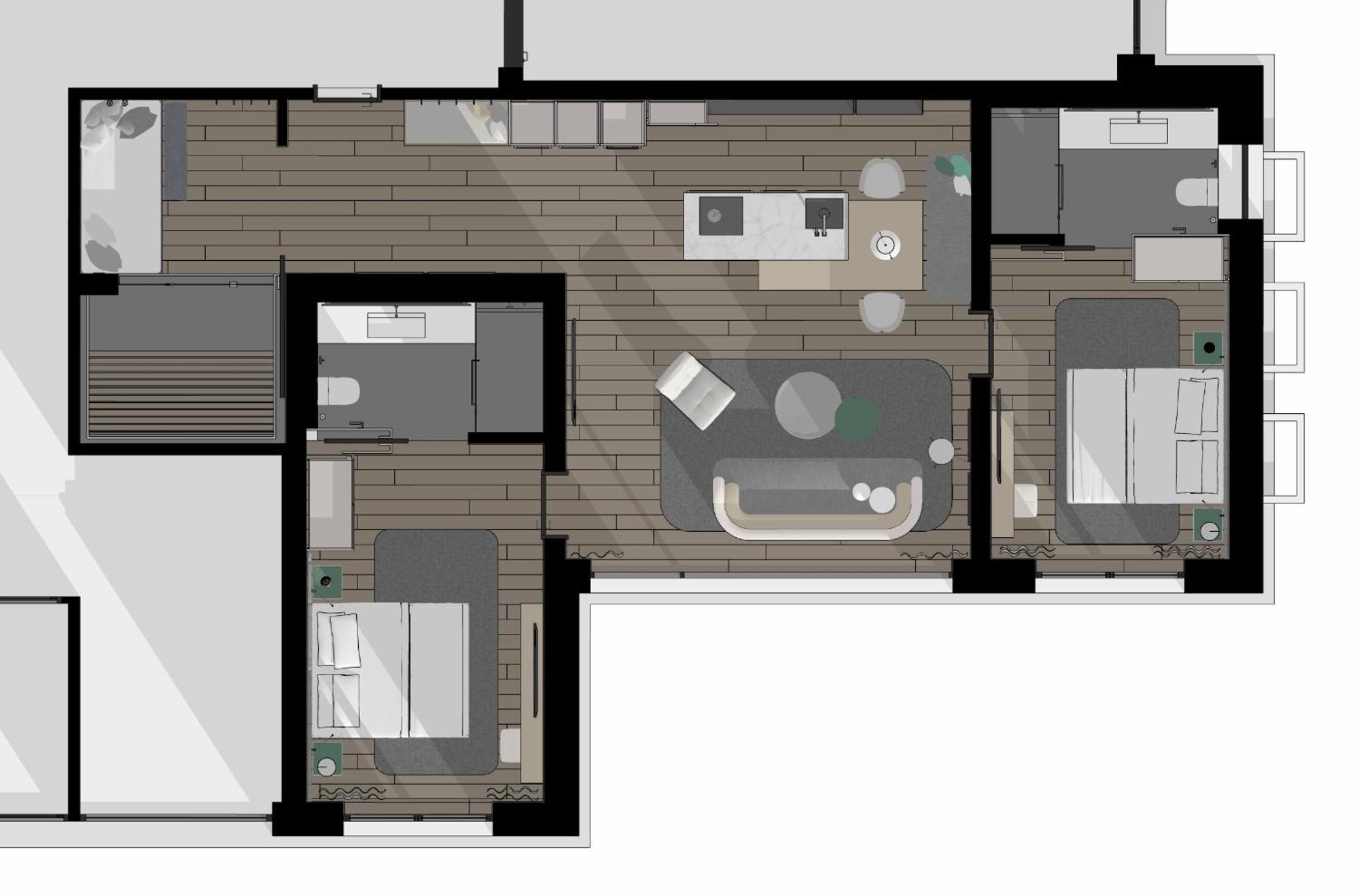 Appartement met Sauna