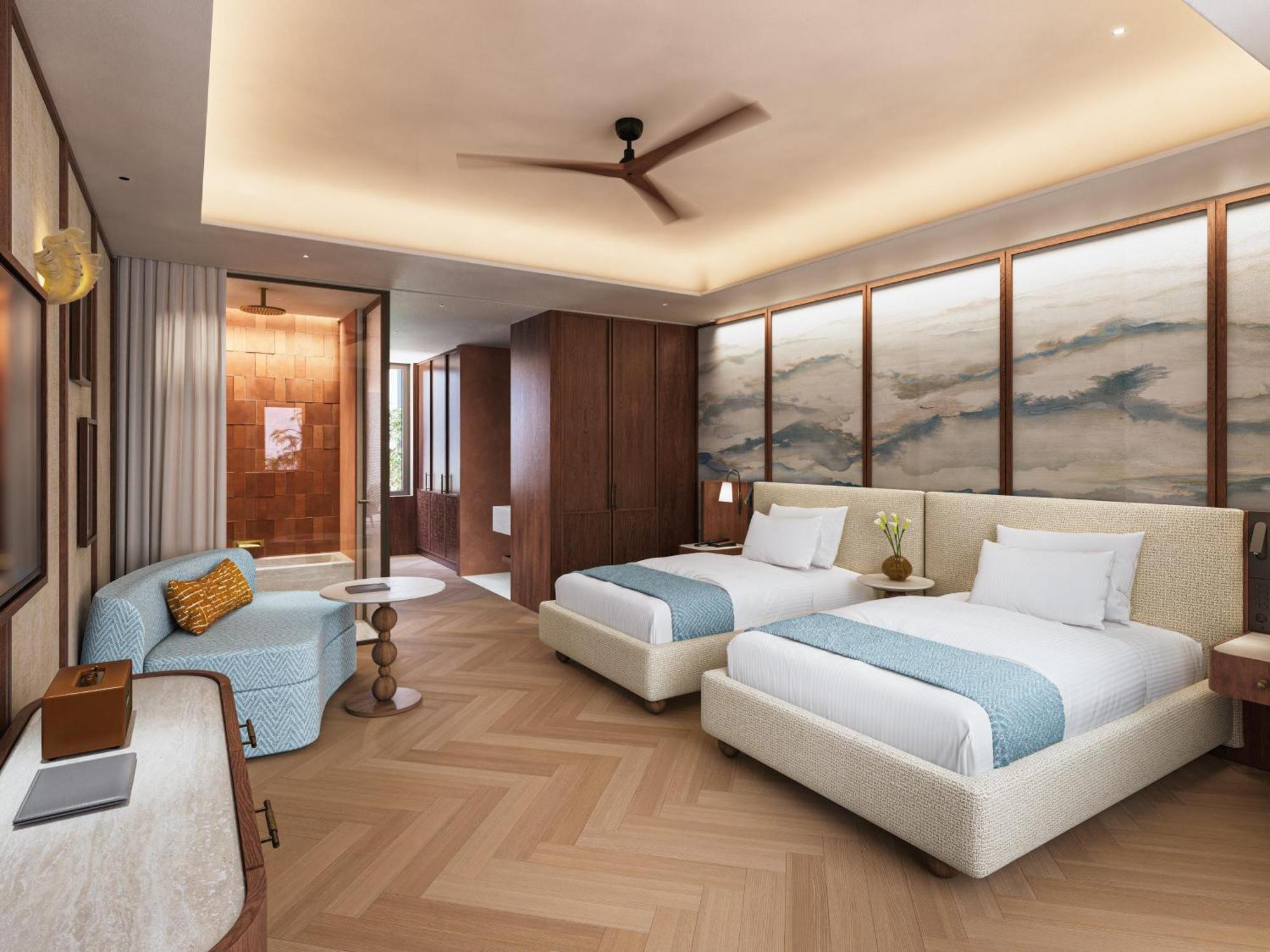 Grand Deluxe Twin Room with Partial Sea View and Private Pool
