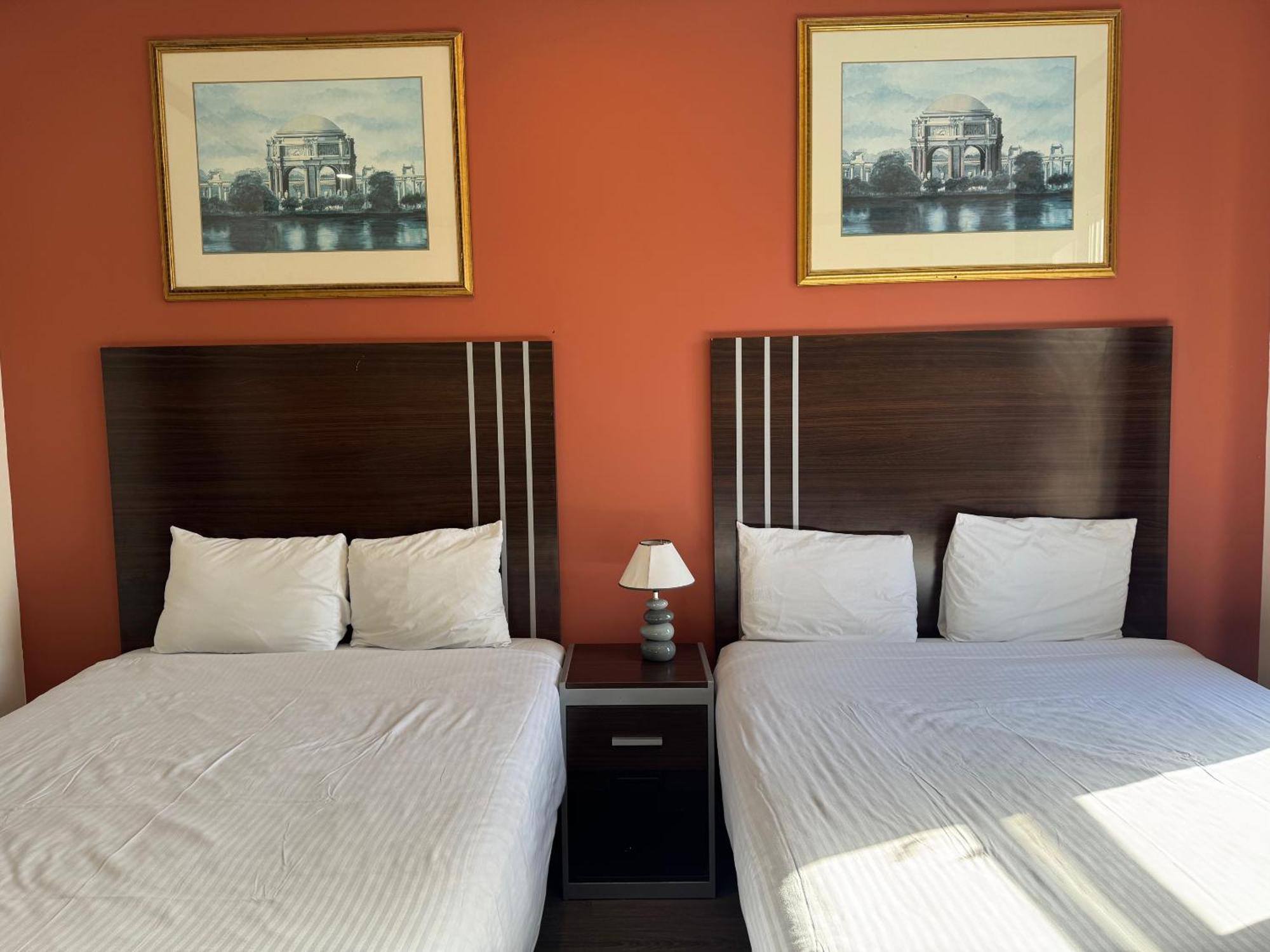 Double Room Two Double Beds Private Bathroom