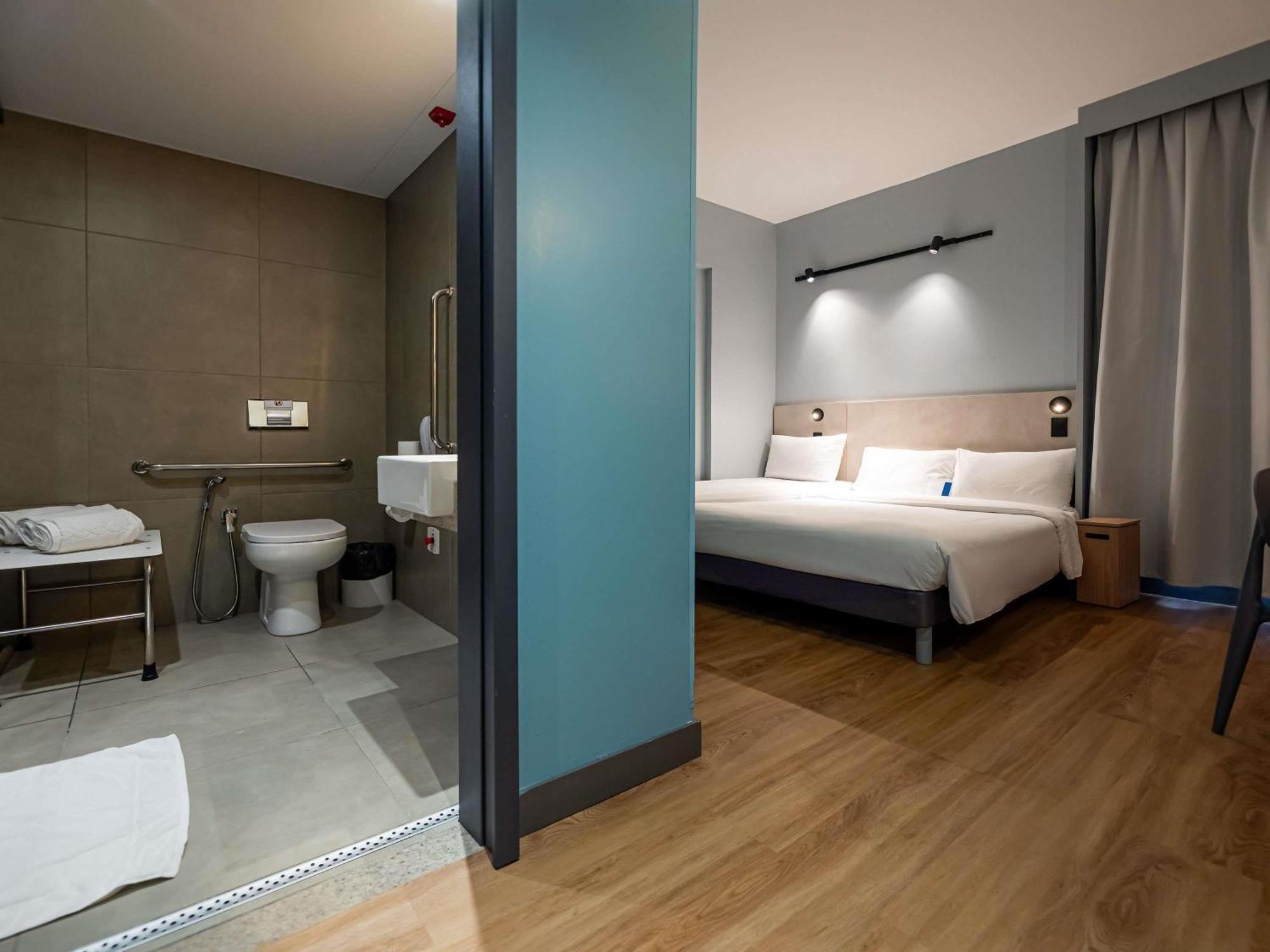 Standard Room with One Double Bed and One Single Bed - Mobility Access