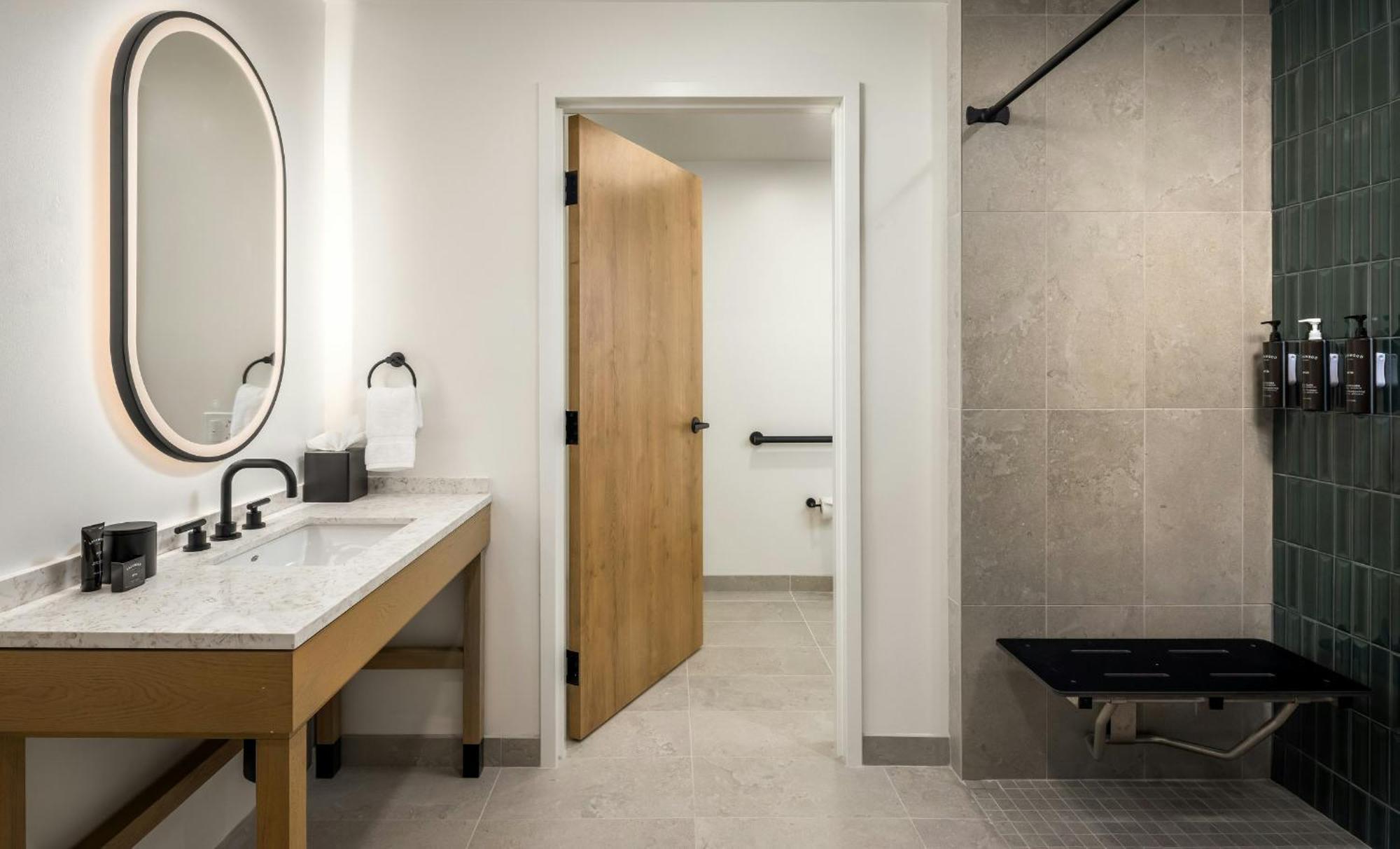 Golf View King Suite ADA Roll in Shower