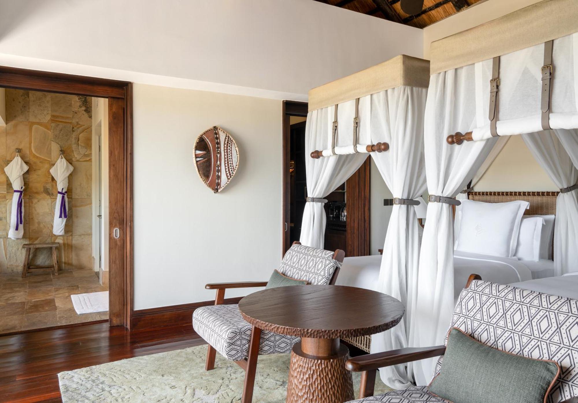 Chambre Horizon avec 2 Lits Jumeaux - Vue sur Plan d'Eau