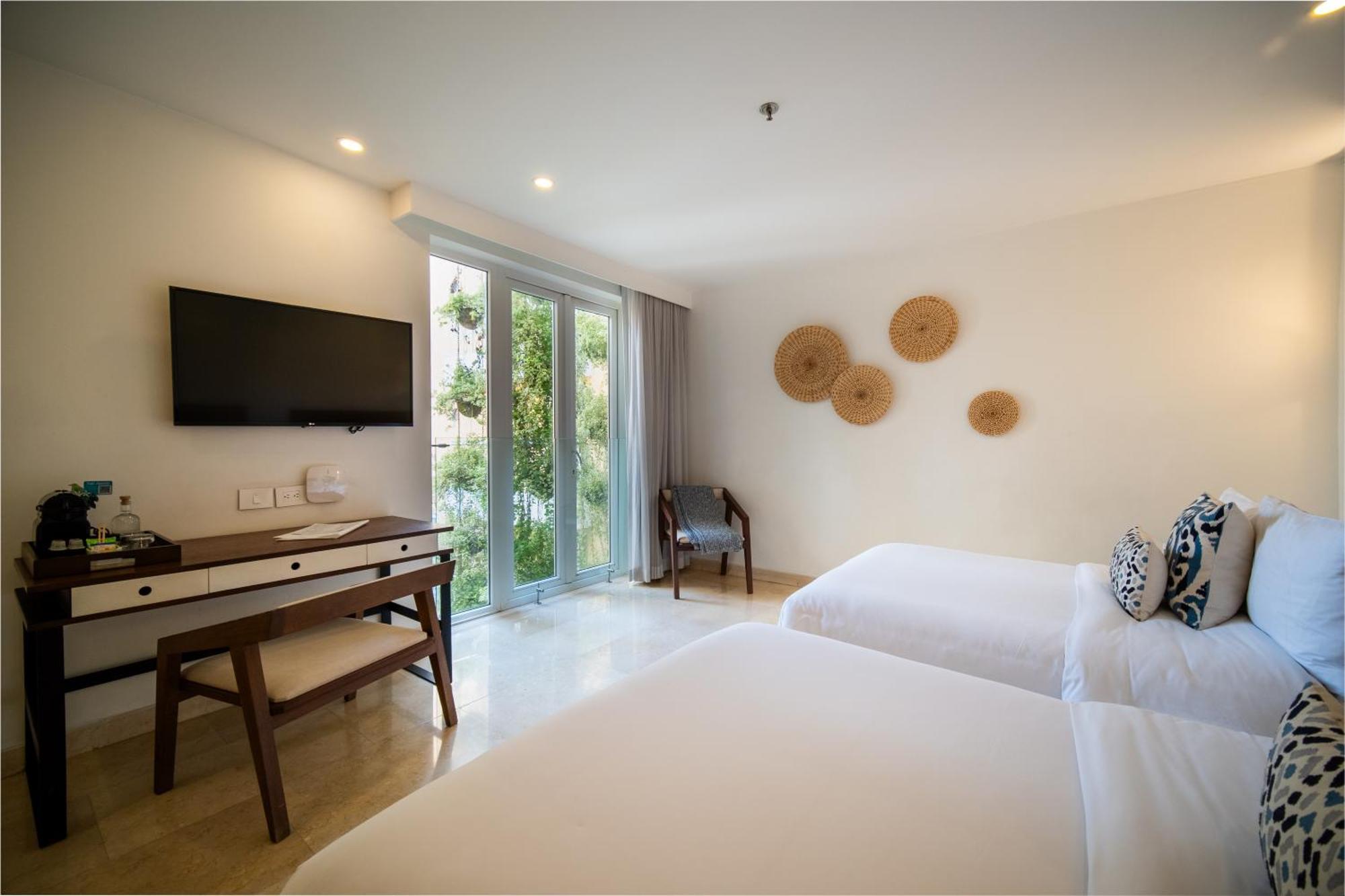 Superior Double Room Two Double Beds View