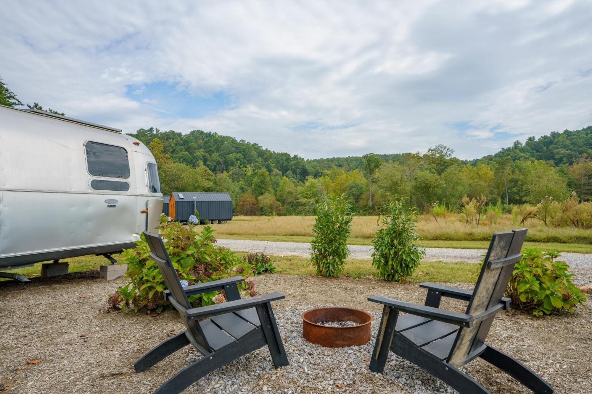 River View Airstream with Hot Tub