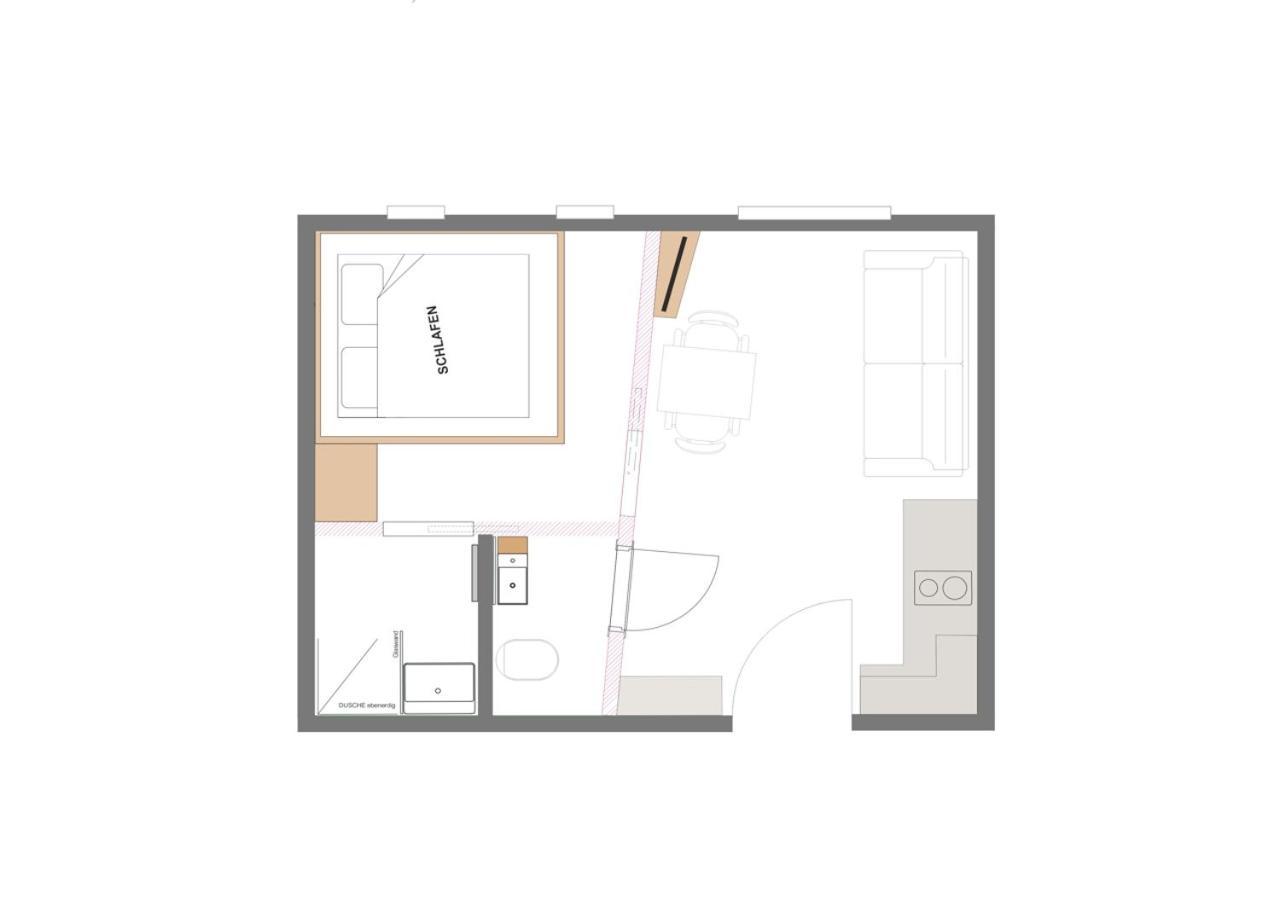 Ferienwohnung mit 1 Zimmer
