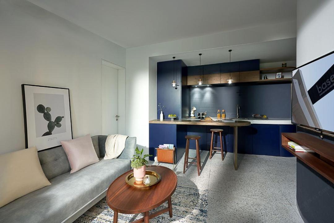 Exquisite One-Bedroom Apartment kitchen washing machine large refrigerator