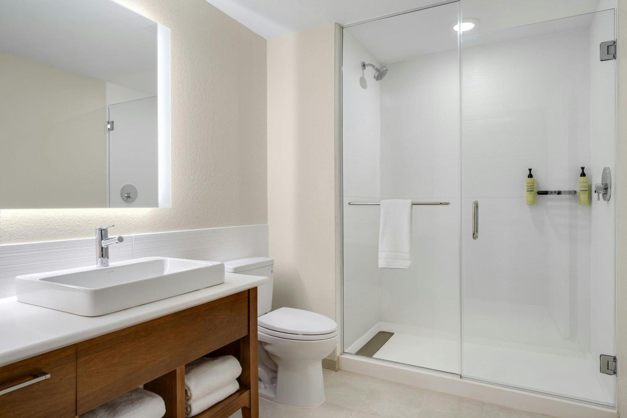 Extended One-Bedroom King Suite with Sofa Bed/City View/Roll-In Shower - Mobility/Hearing Accessible