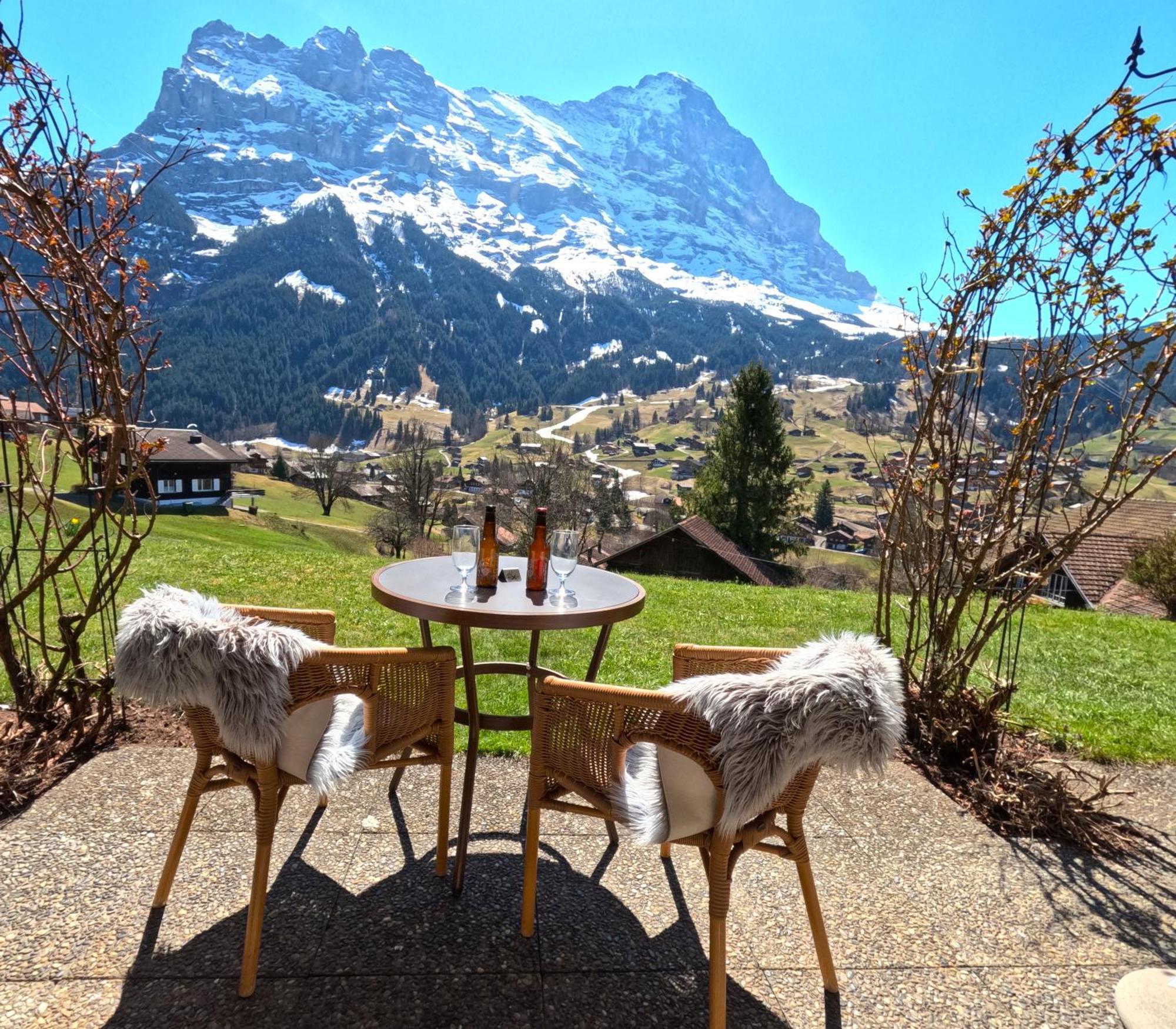 Superior Double Room Enzian Eiger view garden access