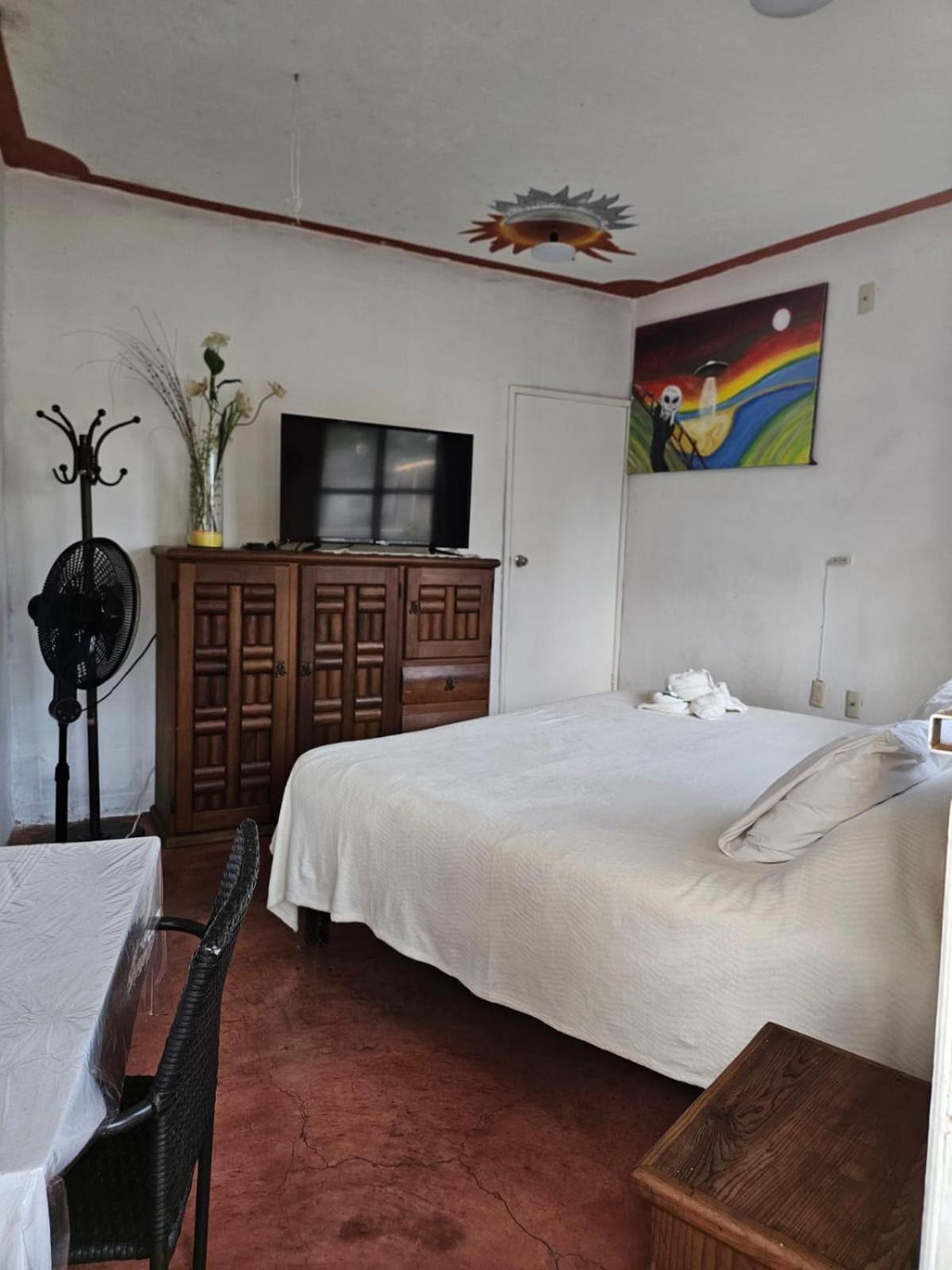 Habitación con cama extragrande.