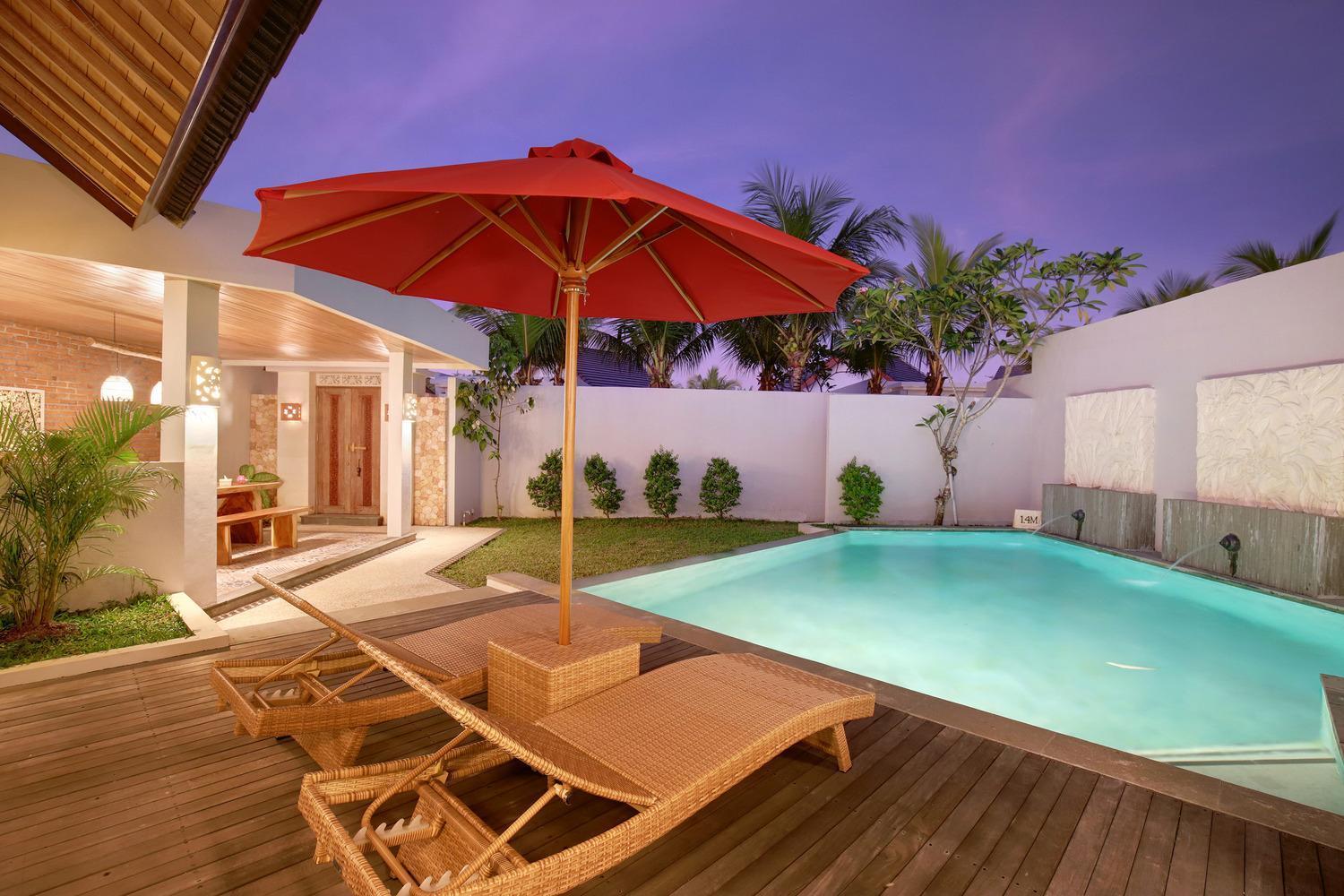 Flash Deal One-Bedroom Private Pool Villa with Free One-time 2 Bottles of Beer and Free Shuttle to Jimbaran Area
