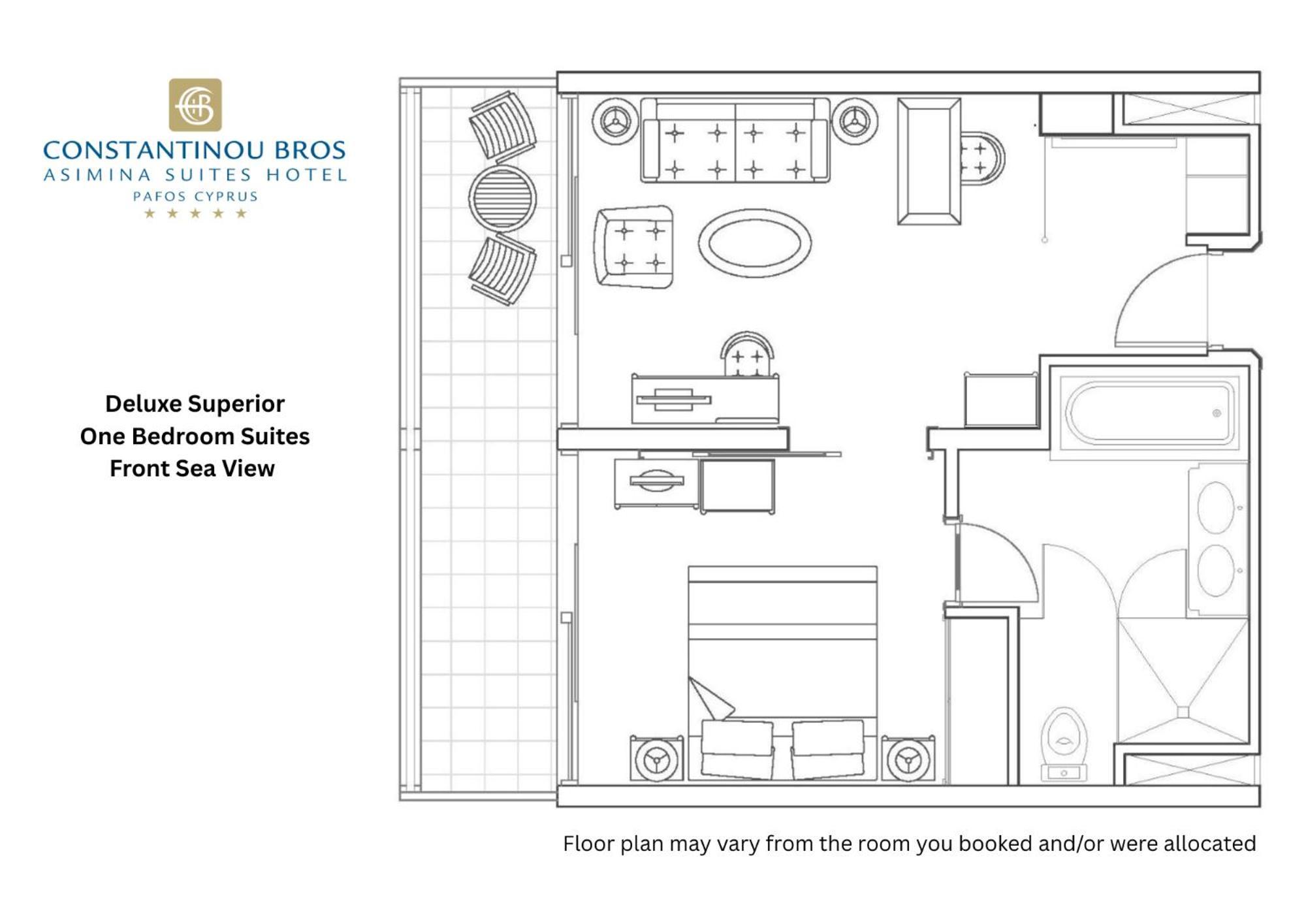 Deluxe Superior One Bedroom Suite Front Sea View