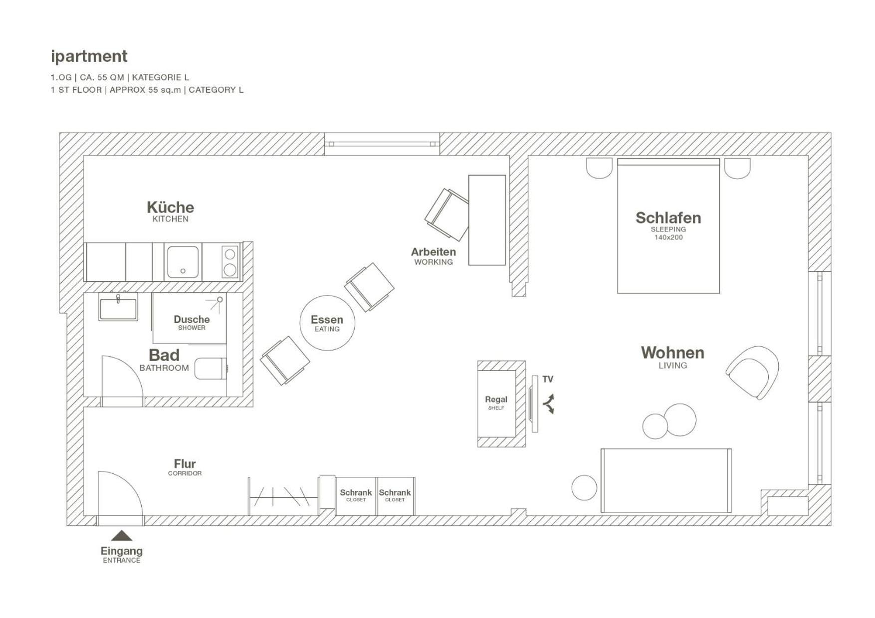 Extra Smart Apartment One Queen Bed,1774666557:JPEG