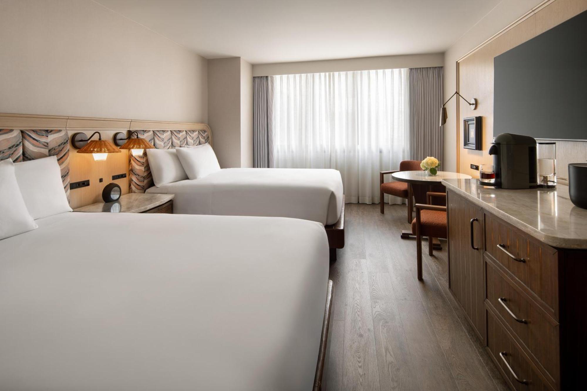 Two Double Beds City View