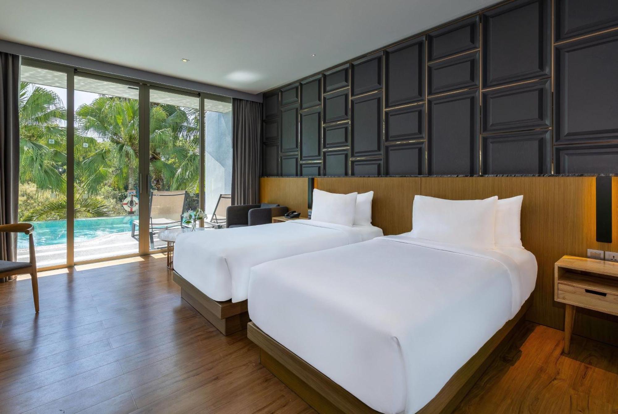 Chambre Lits Jumeaux Deluxe avec Accès à la Piscine - Non-Fumeurs