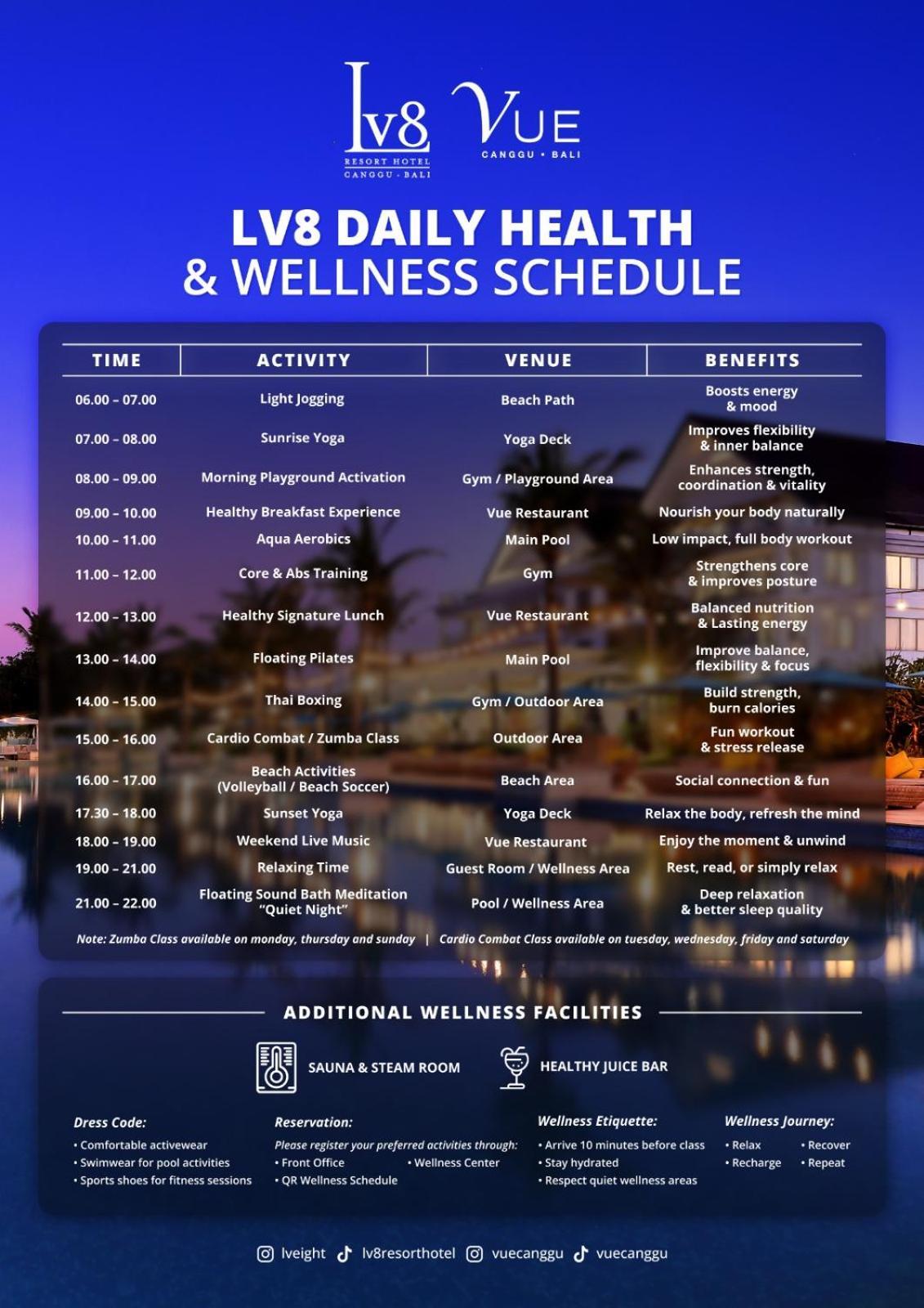 One-Bedroom Suite Wellness Activity