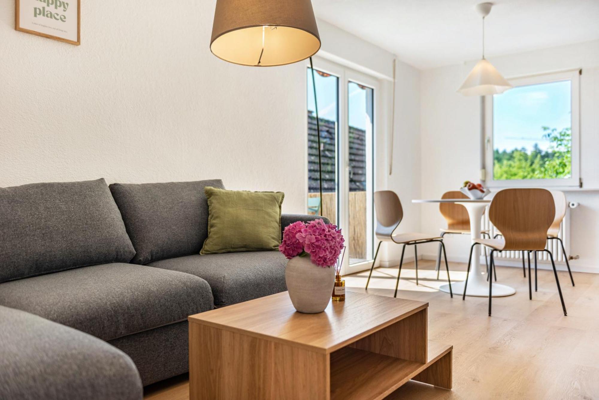 Deluxe-Apartment mit 2 Schlafzimmern und Gartenblick