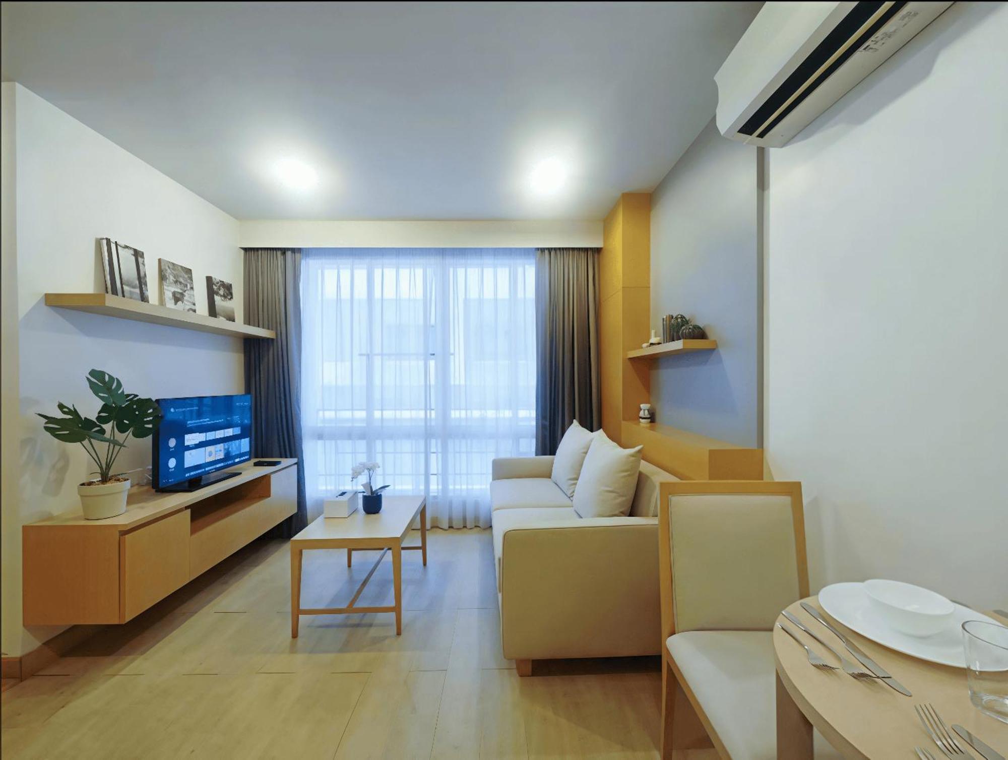 Apartemen 1-Kamar Tidur dengan Balkon